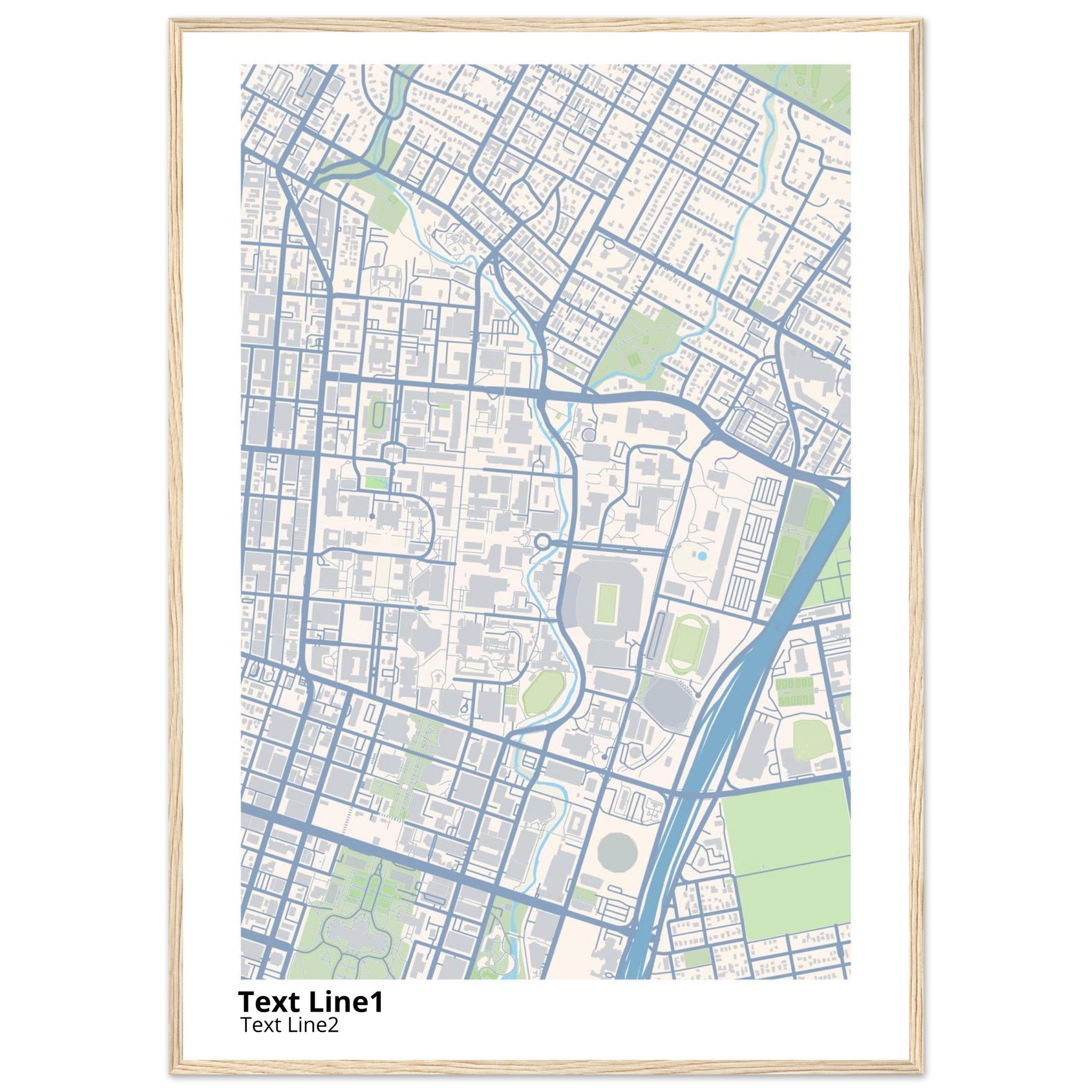 University of Texas at Austin Campus Map Poster | Graduation Gift - Ink And Atlas