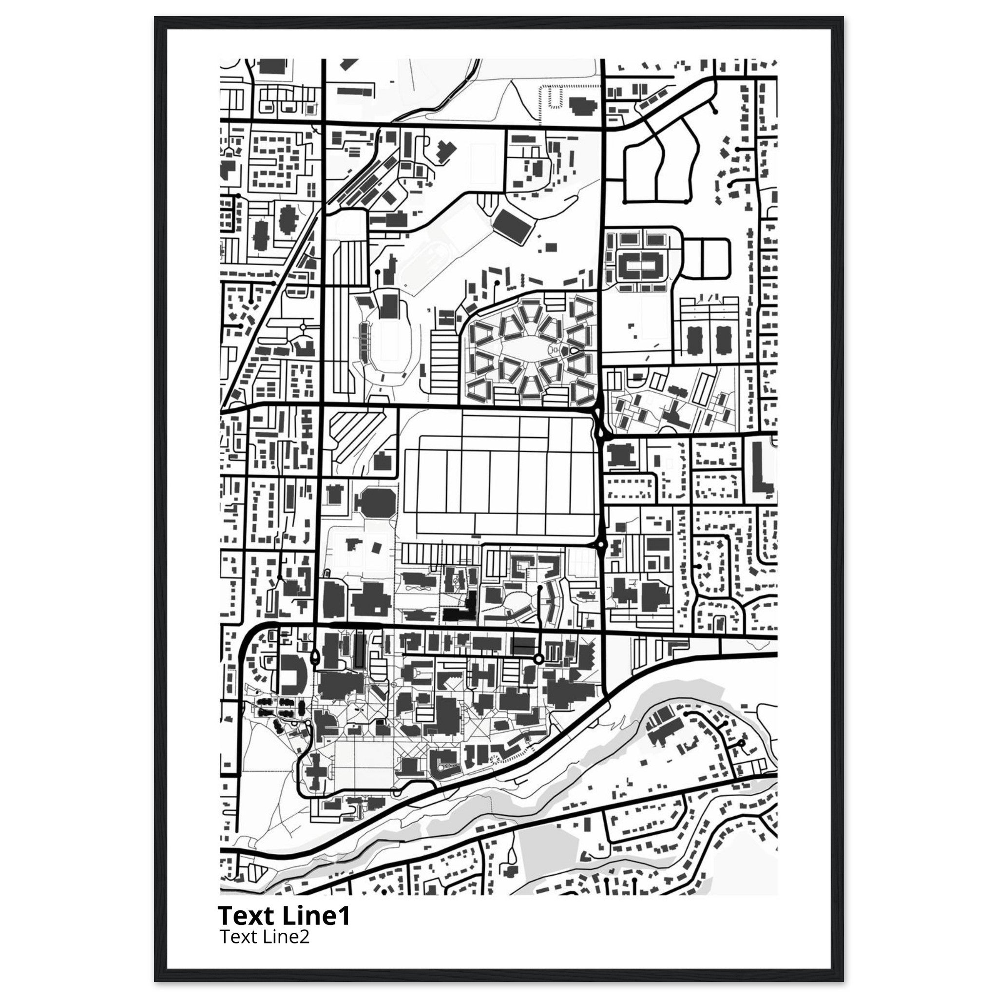 Utah State University Campus Map Poster | Graduation Gift - Ink And Atlas