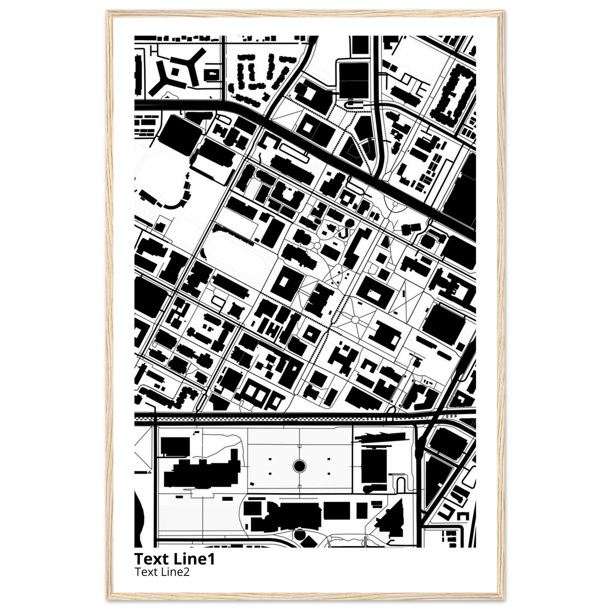 university of southern california campus map poster