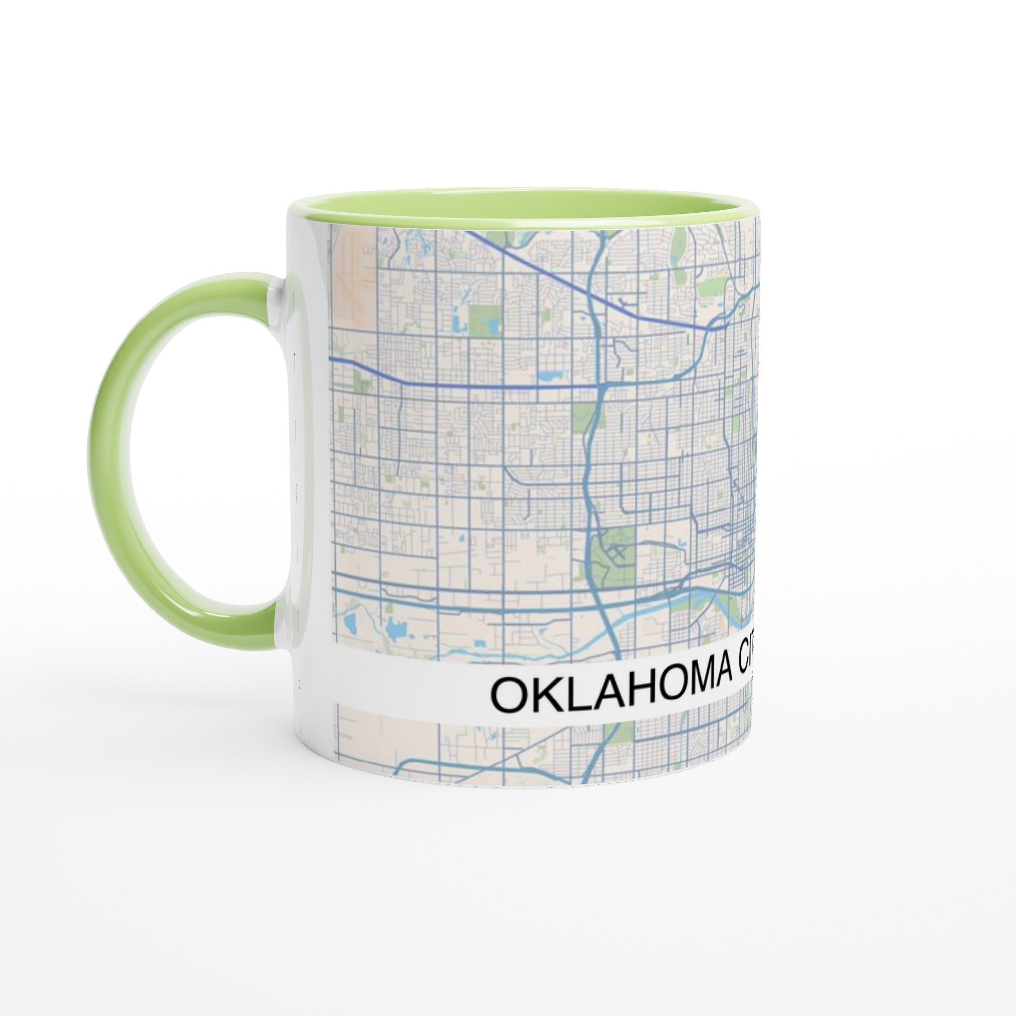 Oklahoma City Modern City Map Mug (11oz) - Ink And Atlas