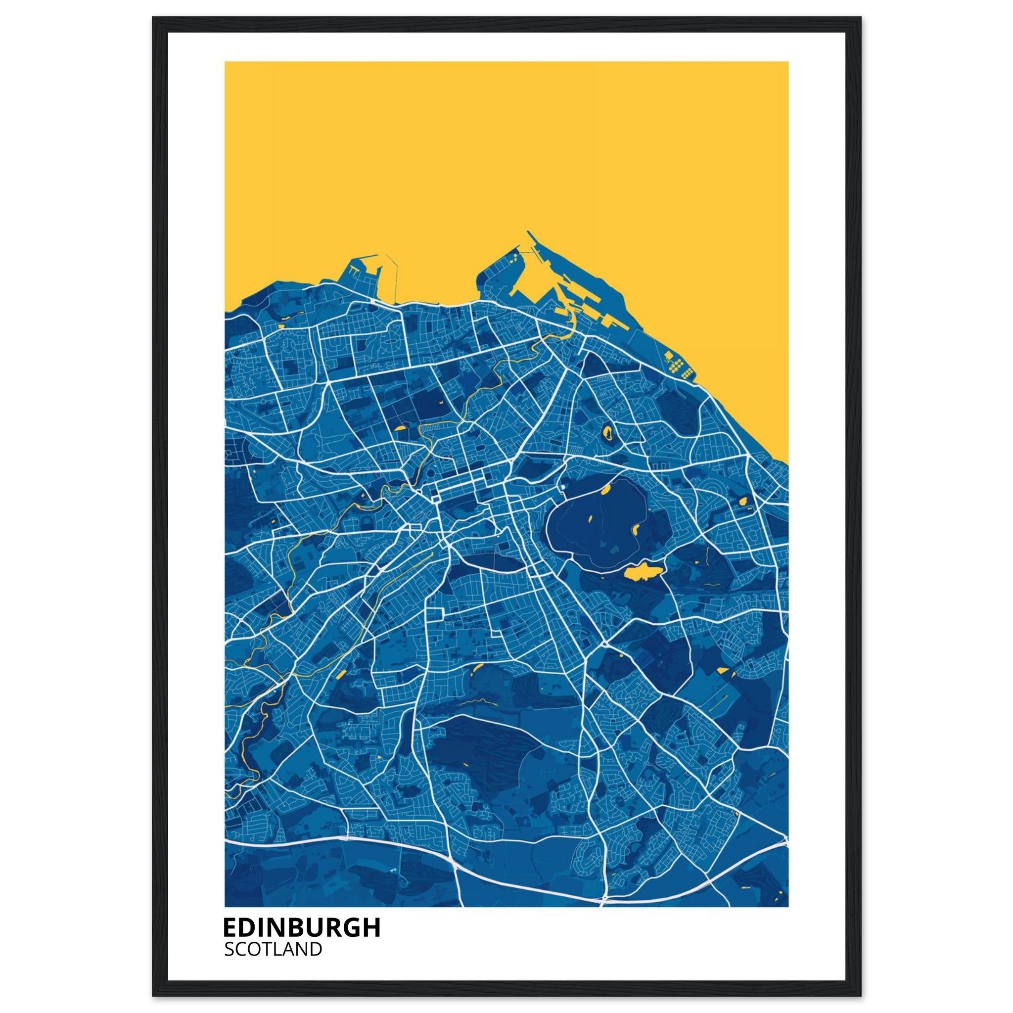 Edinburgh Scotland City Map Poster | Custom Map Art Print - Ink And Atlas