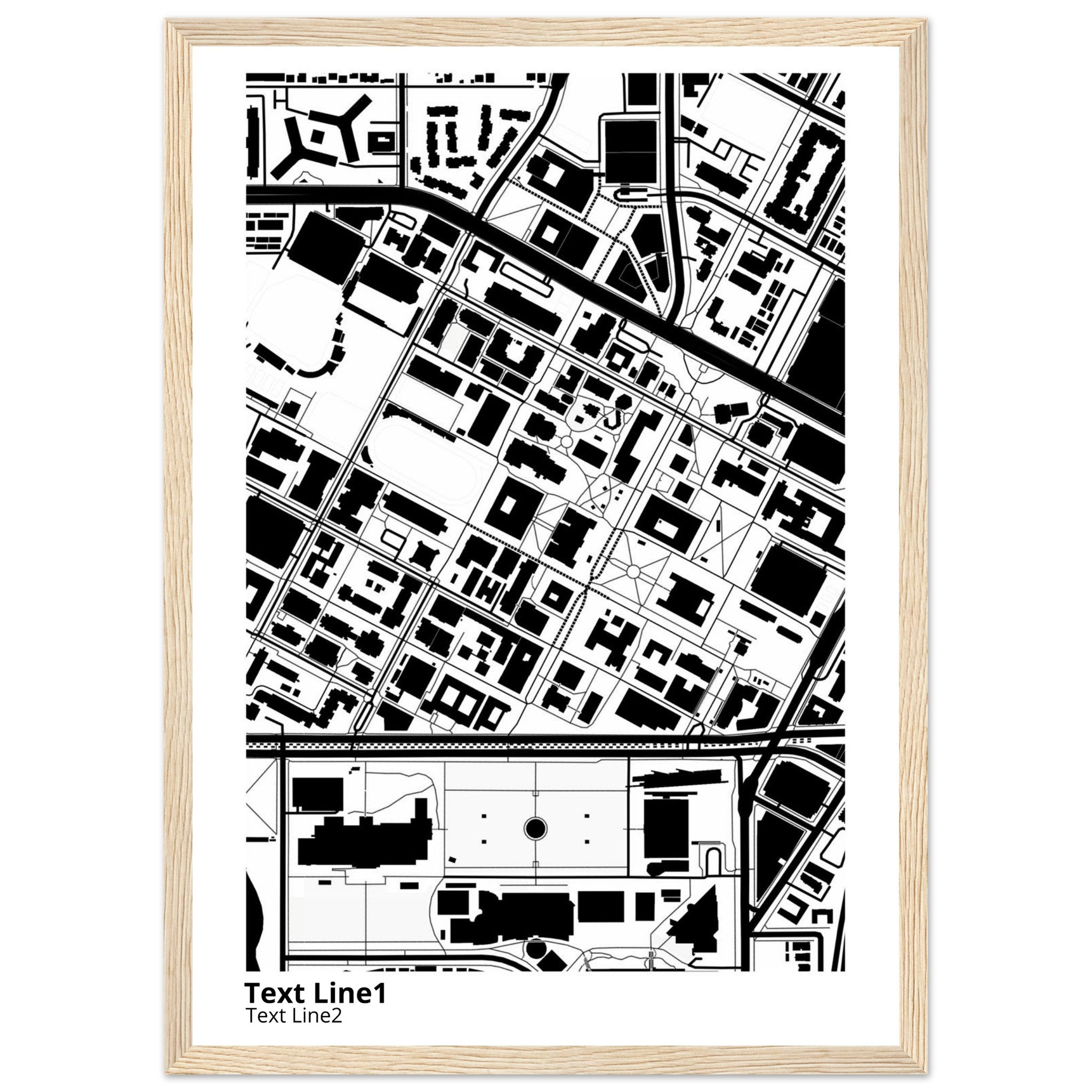 university of southern california campus map poster