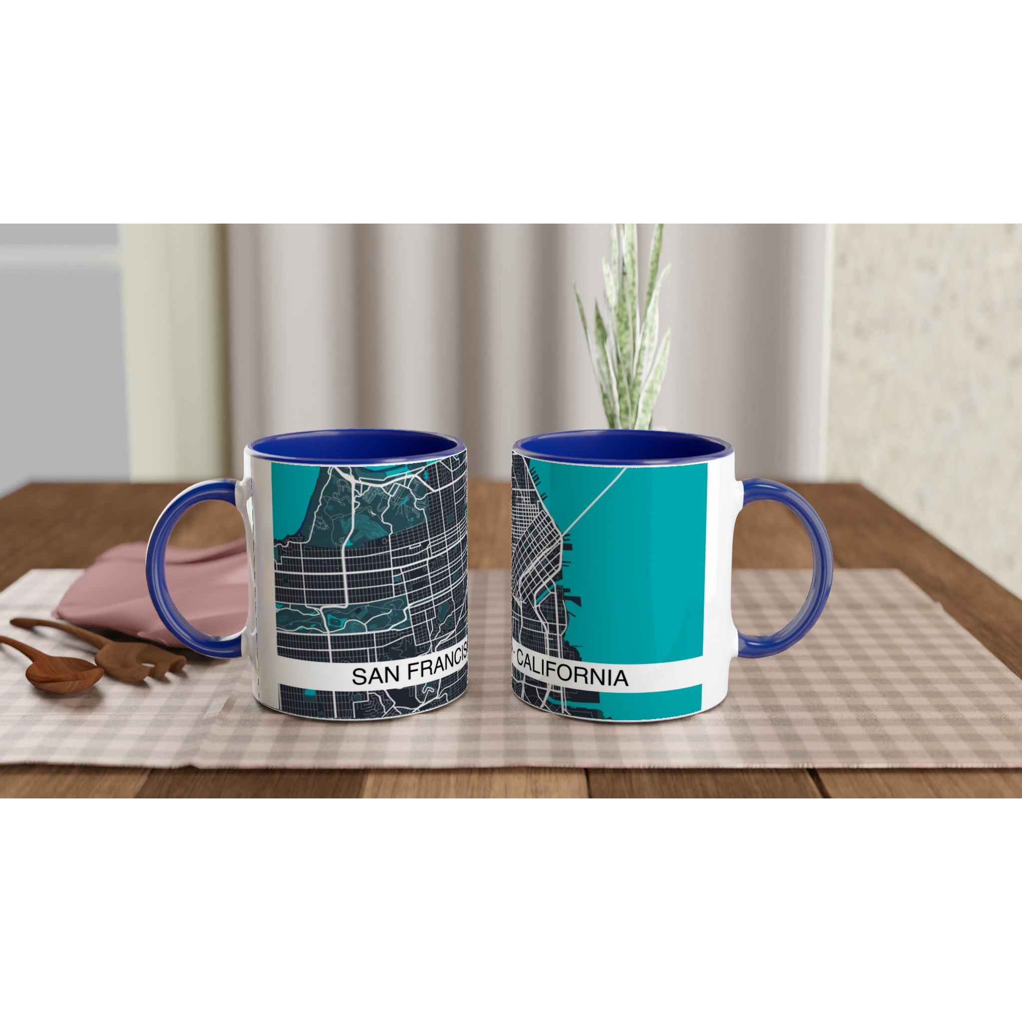 San Francisco Modern City Map Mug (11oz) - Ink And Atlas