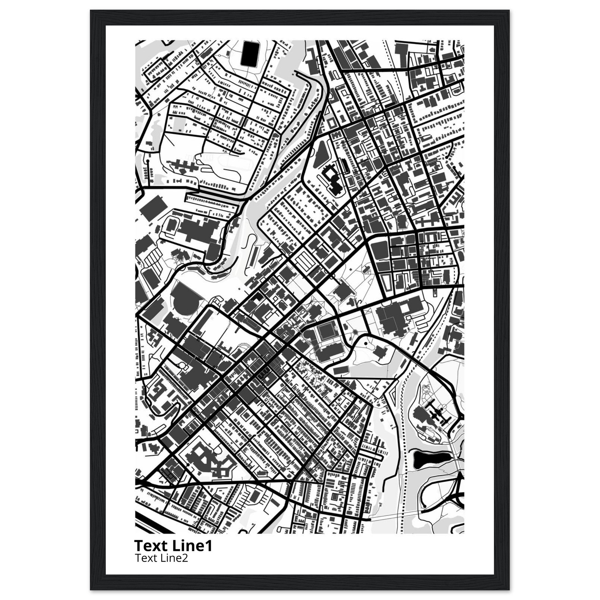 University of Pittsburgh Pennsylvania Campus Map Poster | Alumni Gift - Ink And Atlas