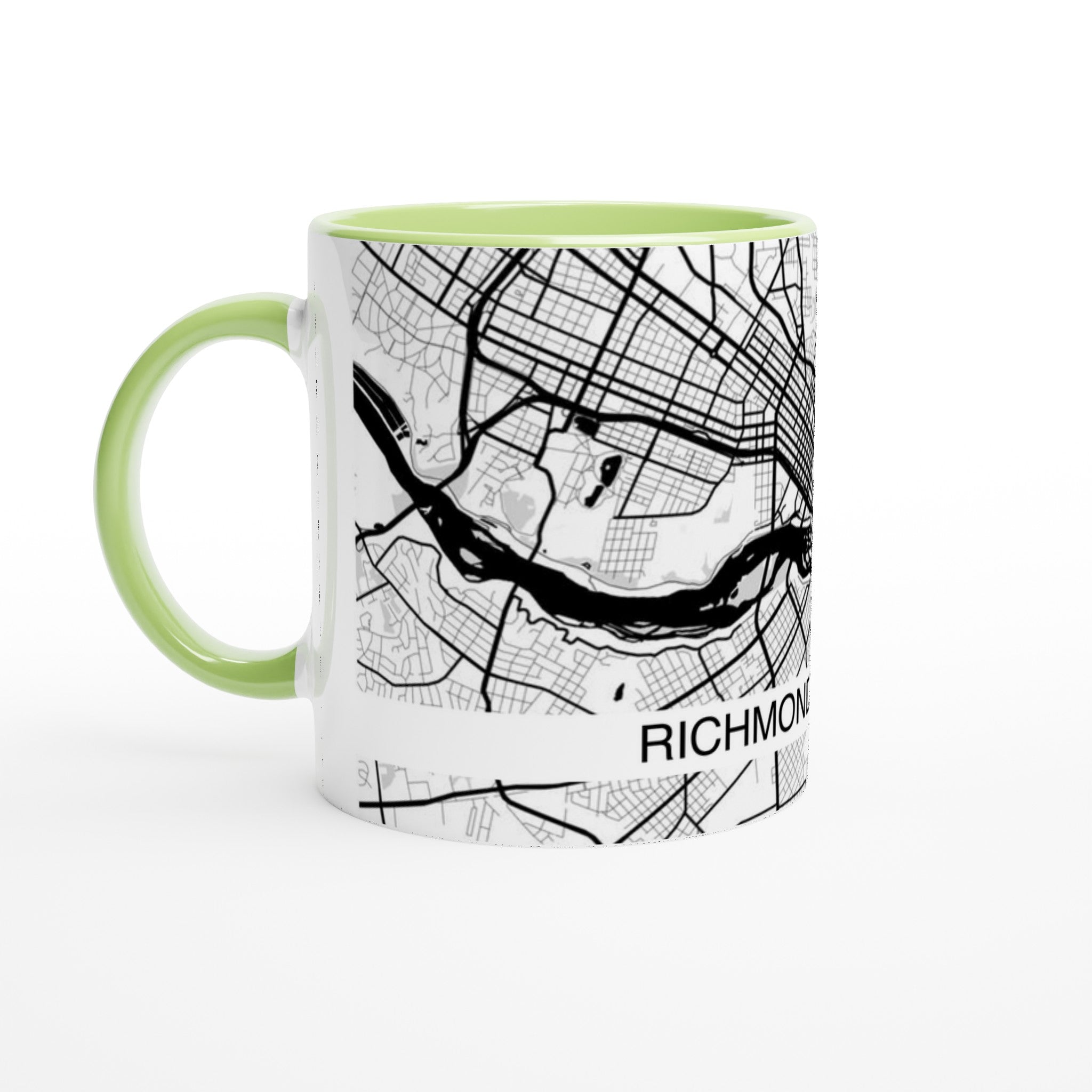 Richmond Virginia Modern City Map Mug (11oz) - Ink And Atlas