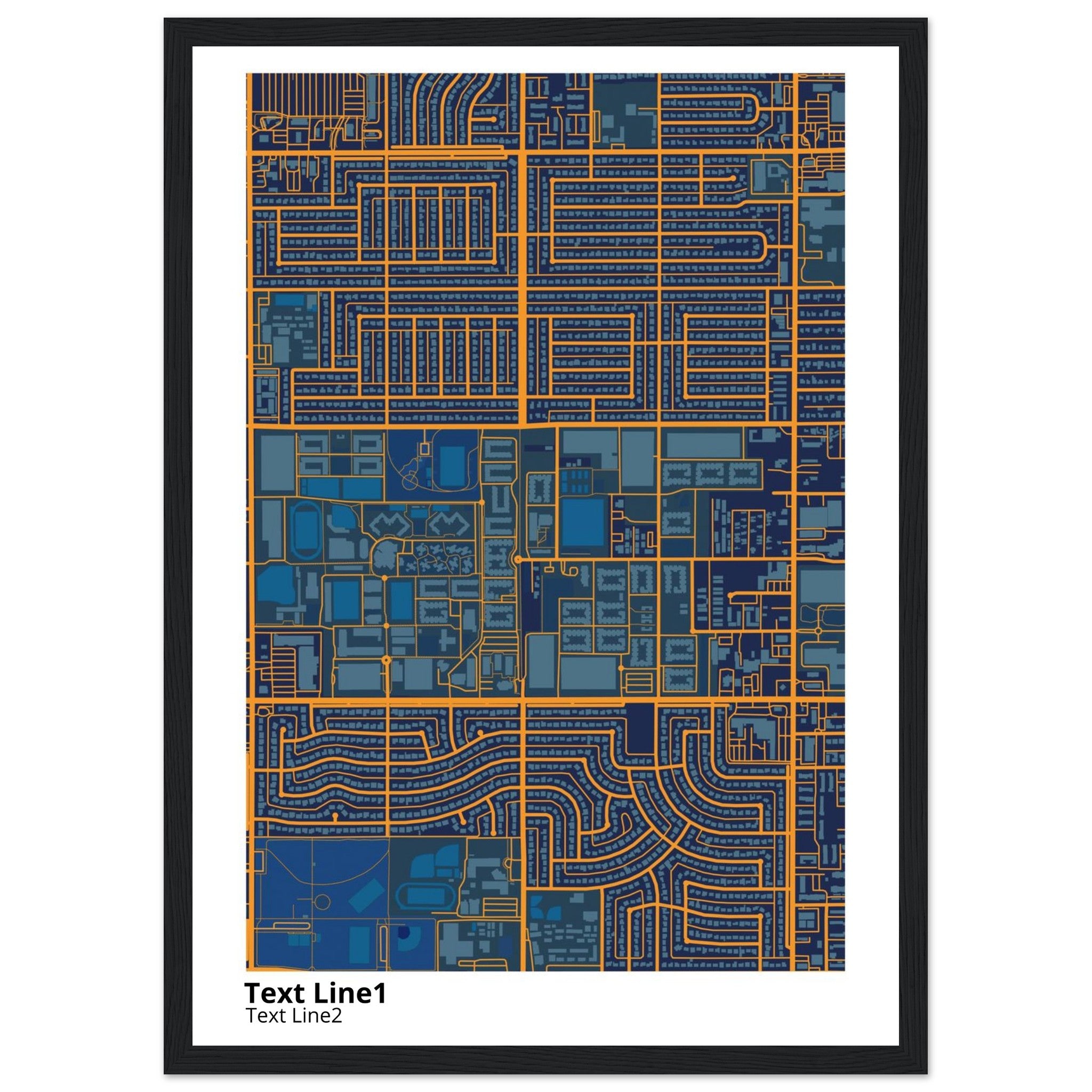 grand canyon university campus map poster