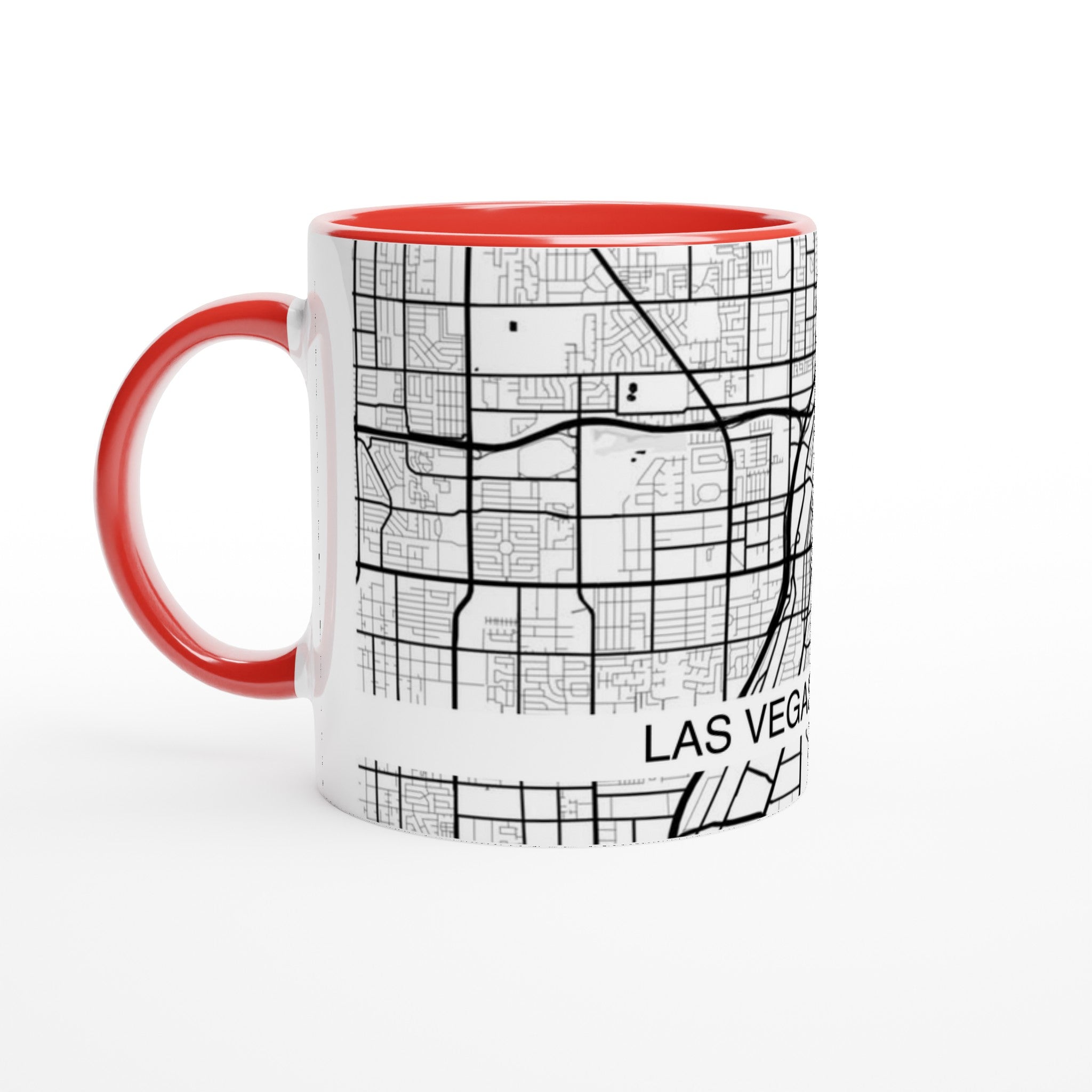 Las Vegas Modern City Map Mug (11oz) - Ink And Atlas