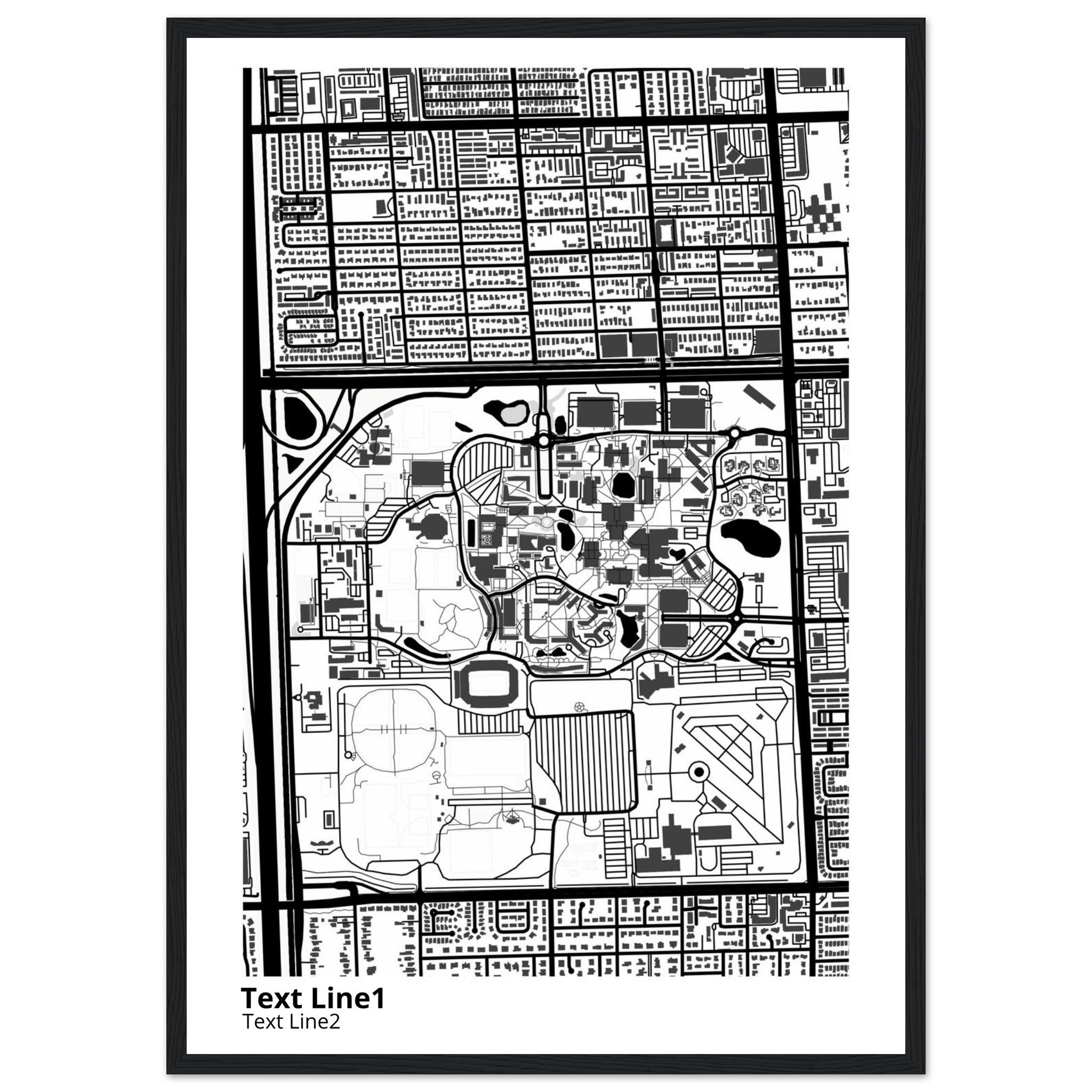 florida international university campus map poster