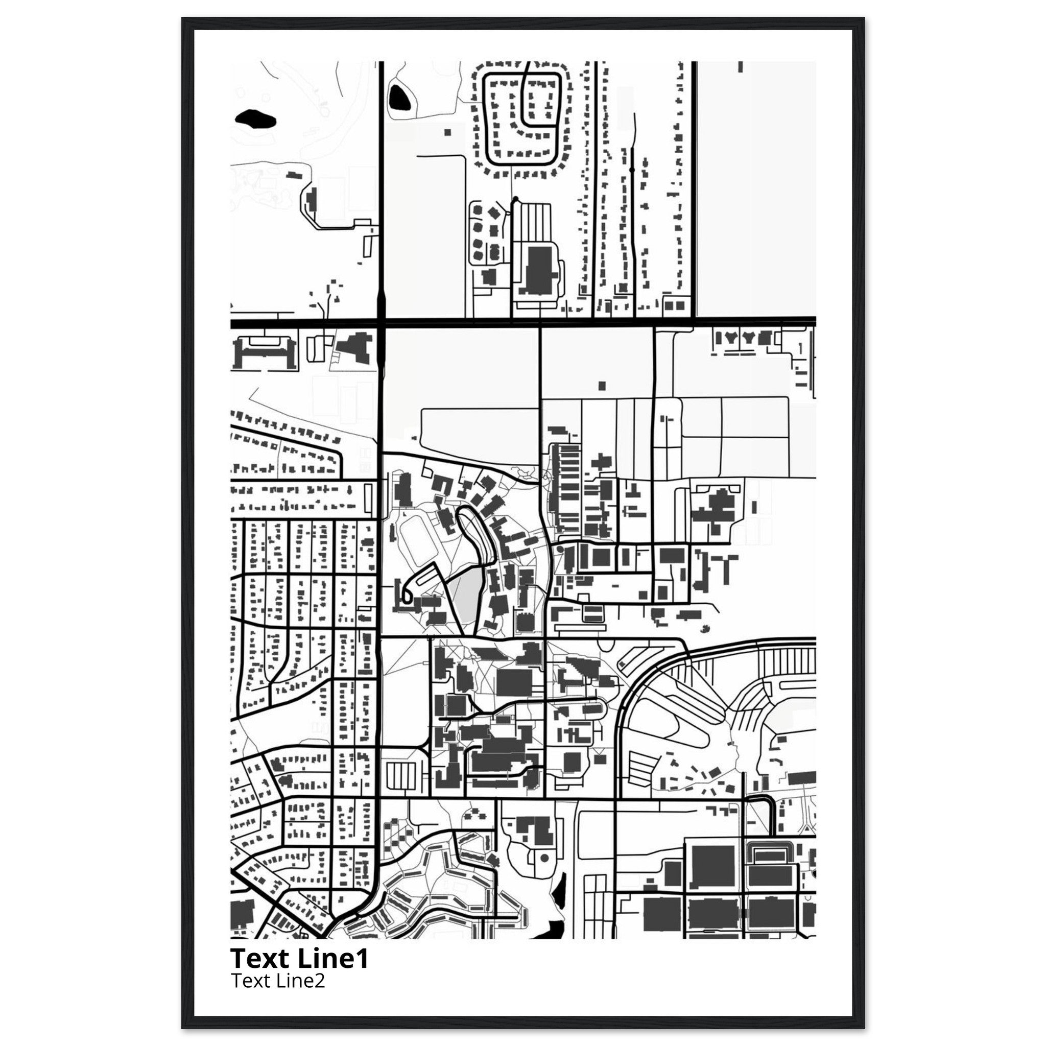 university of minnesota twin cities campus map poster