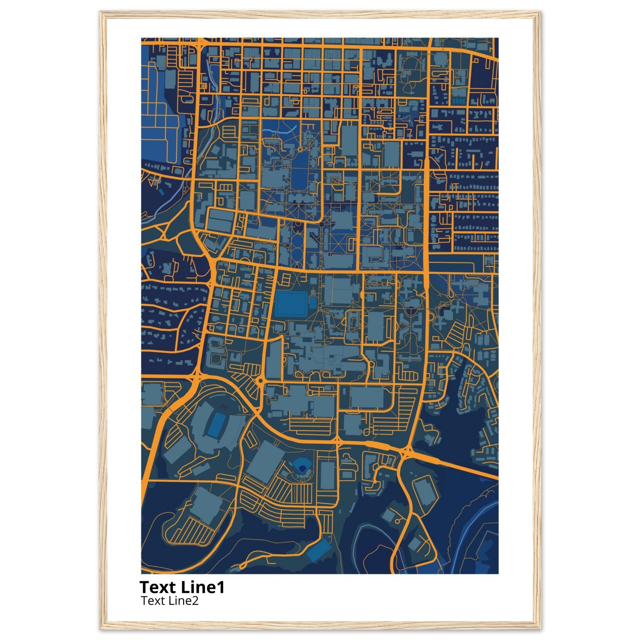 university of missouri columbia campus map poster