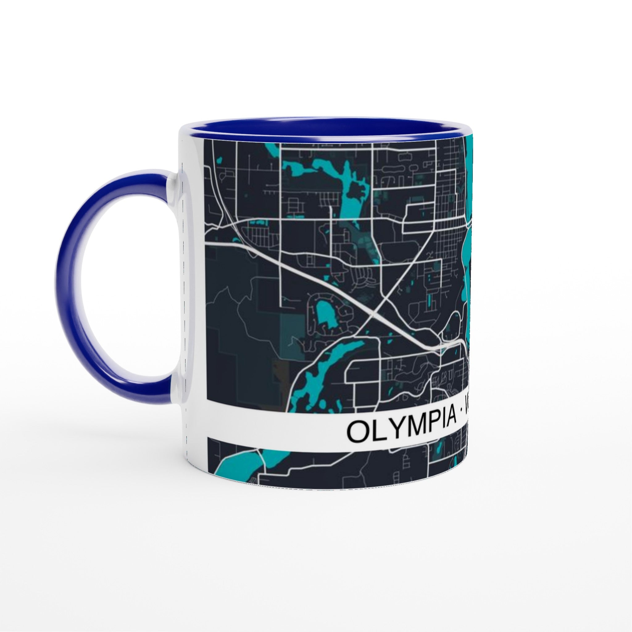 Olympia Modern City Map Mug (11oz) - Ink And Atlas