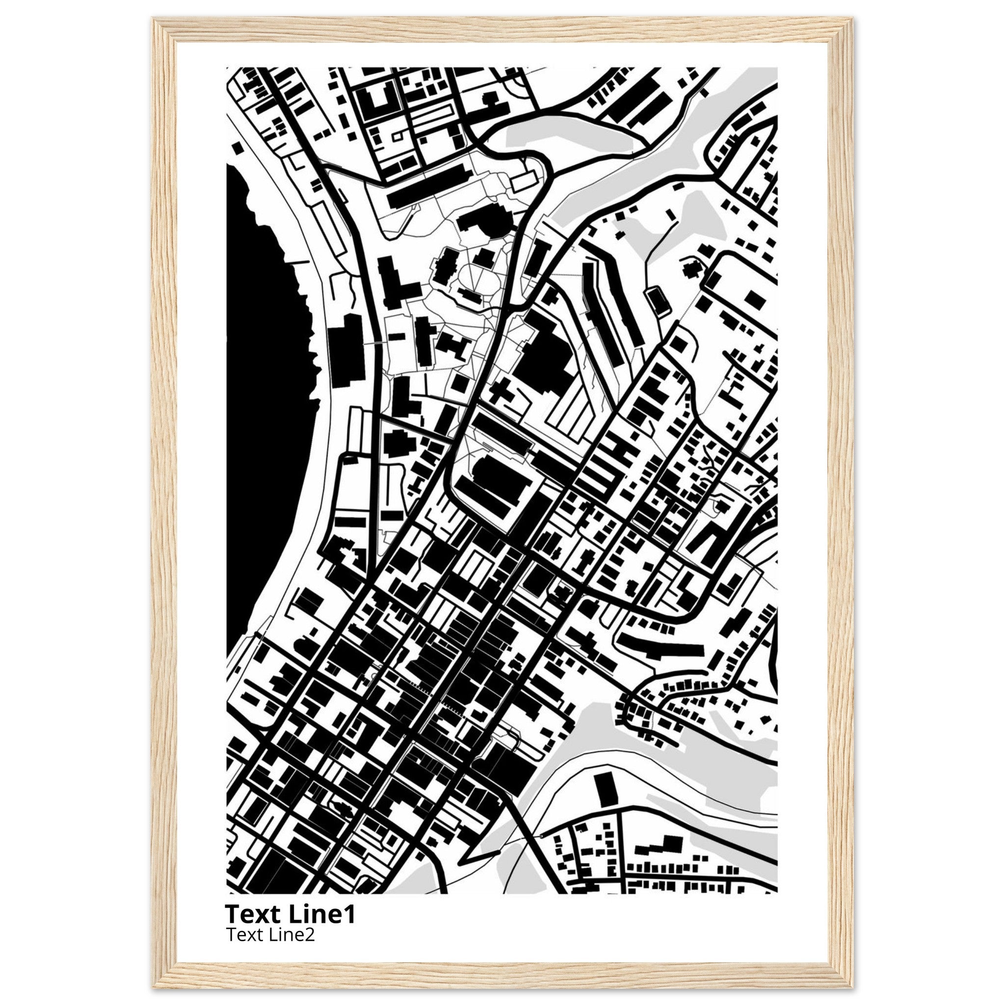 west virginia university campus map poster