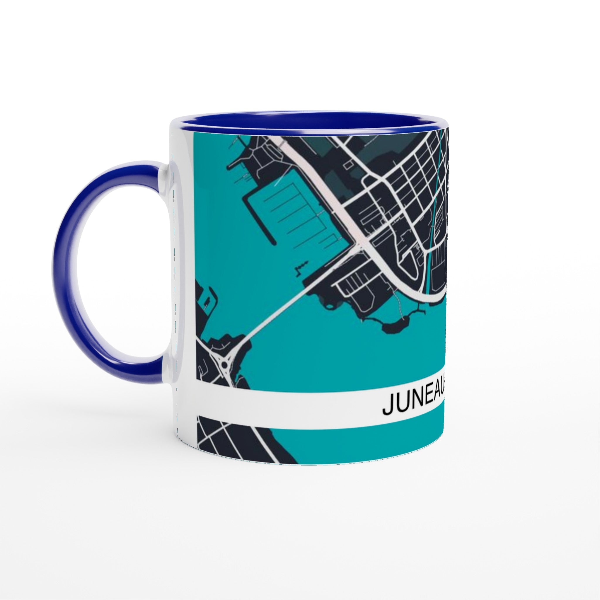 Juneau Alaska Modern City Map Mug - Ink And Atlas
