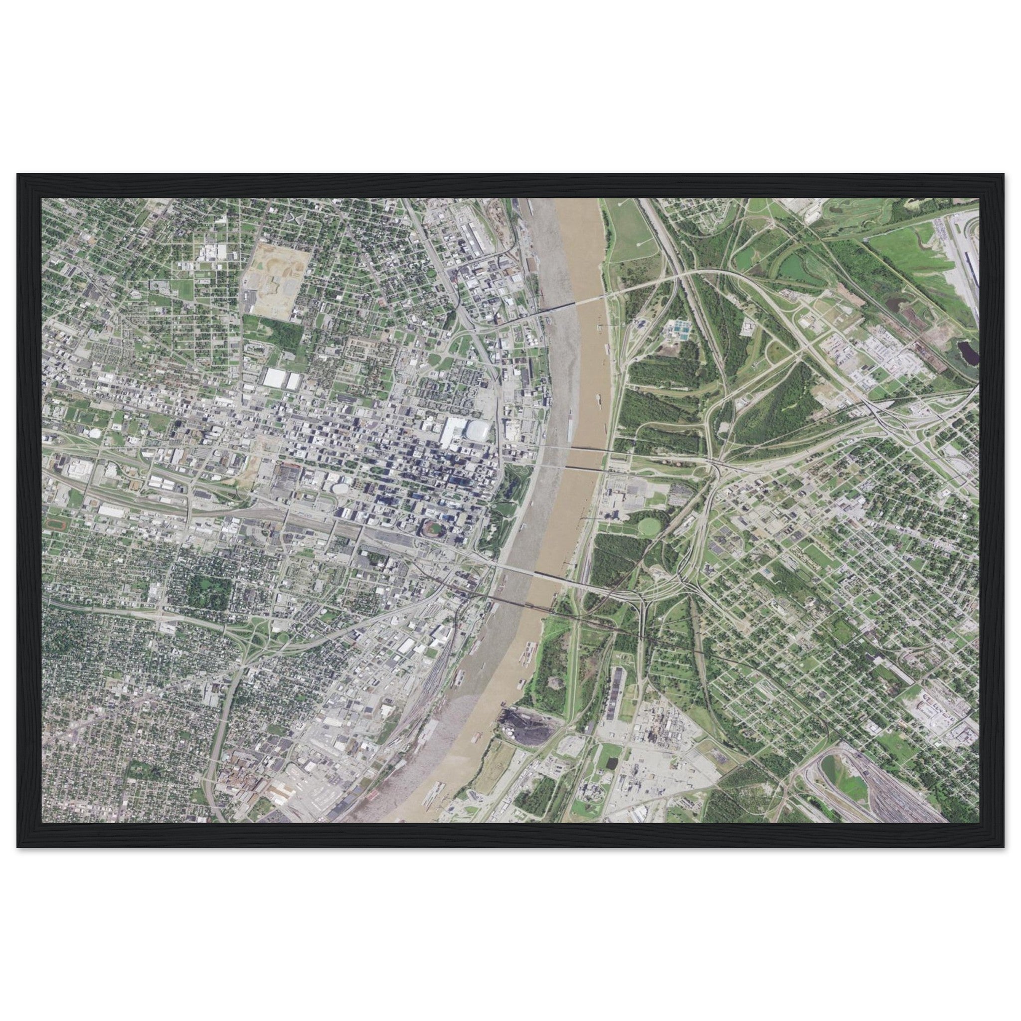 Gateway Arch National Park Natural Earth Print - Ink And Atlas