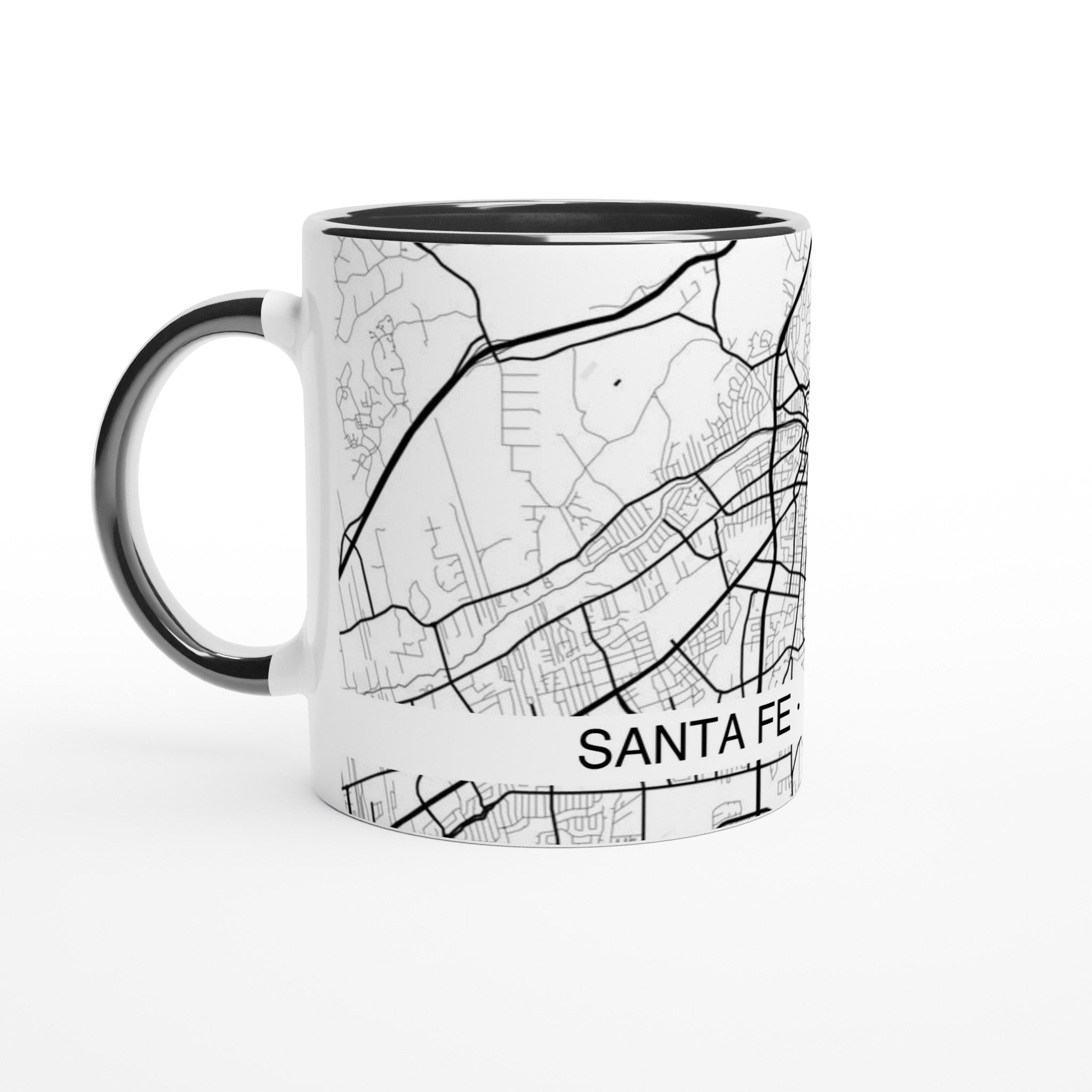 Santa Fe Modern City Map Mug (11oz) - Ink And Atlas