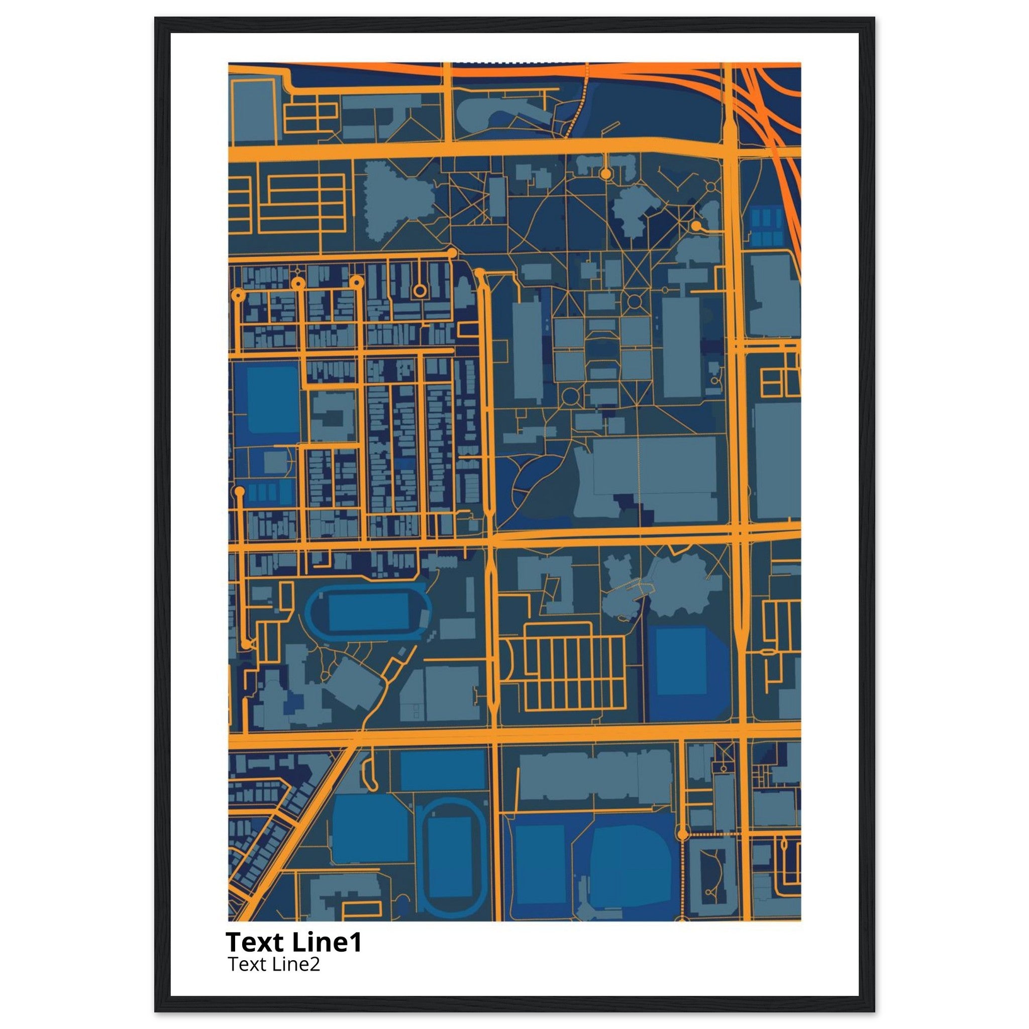 university of illinois chicago campus map poster