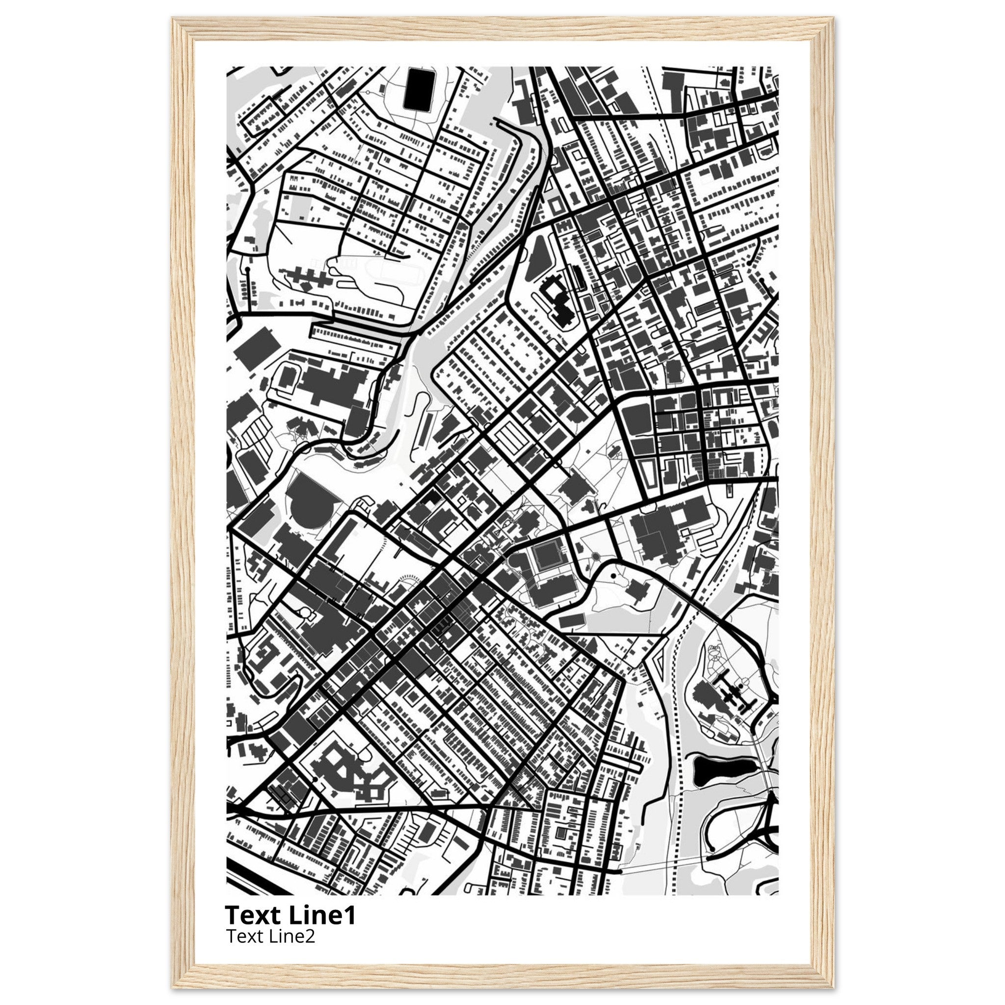 University of Pittsburgh Pennsylvania Campus Map Poster | Alumni Gift - Ink And Atlas