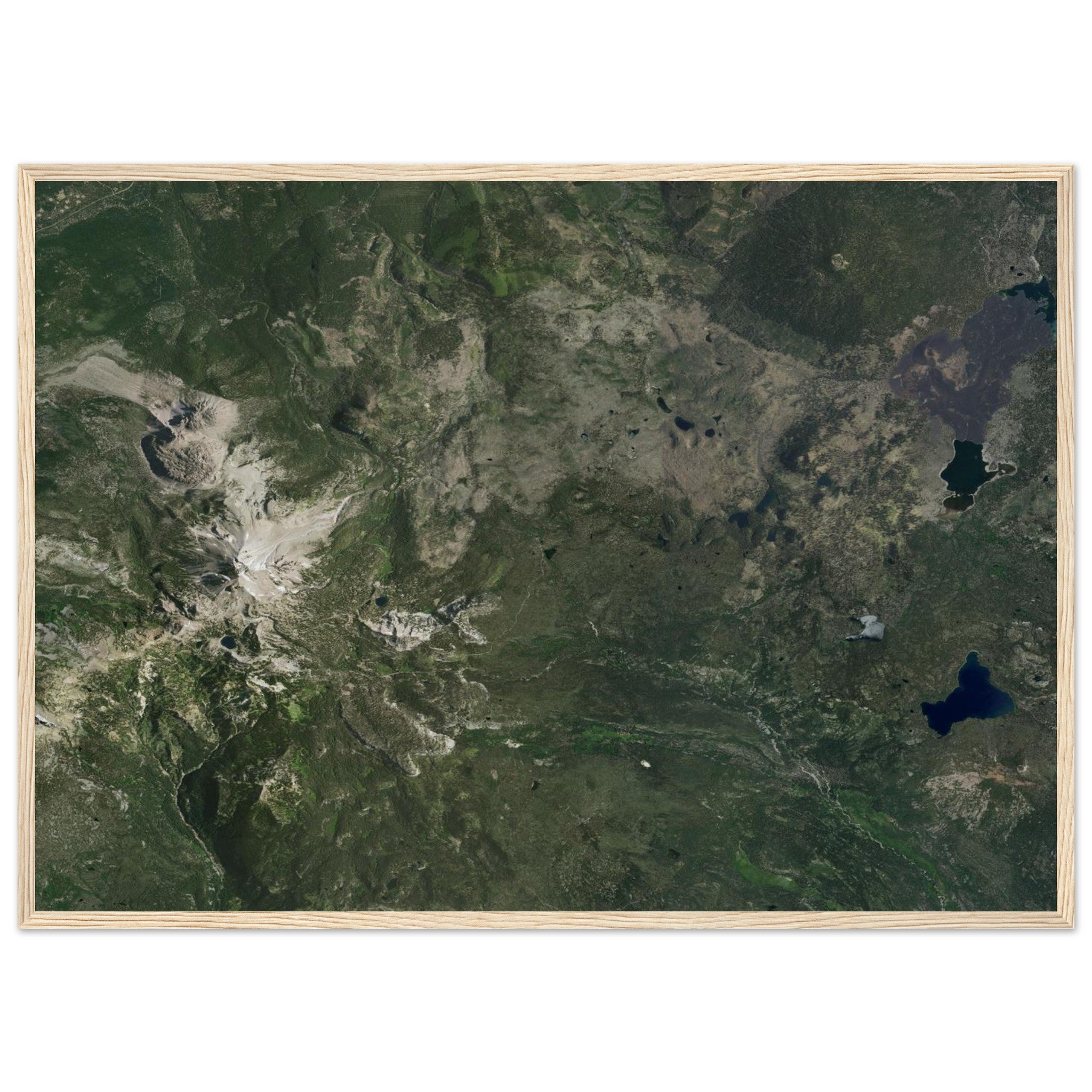 Lassen Volcanic National Park Natural Earth Print - Ink And Atlas