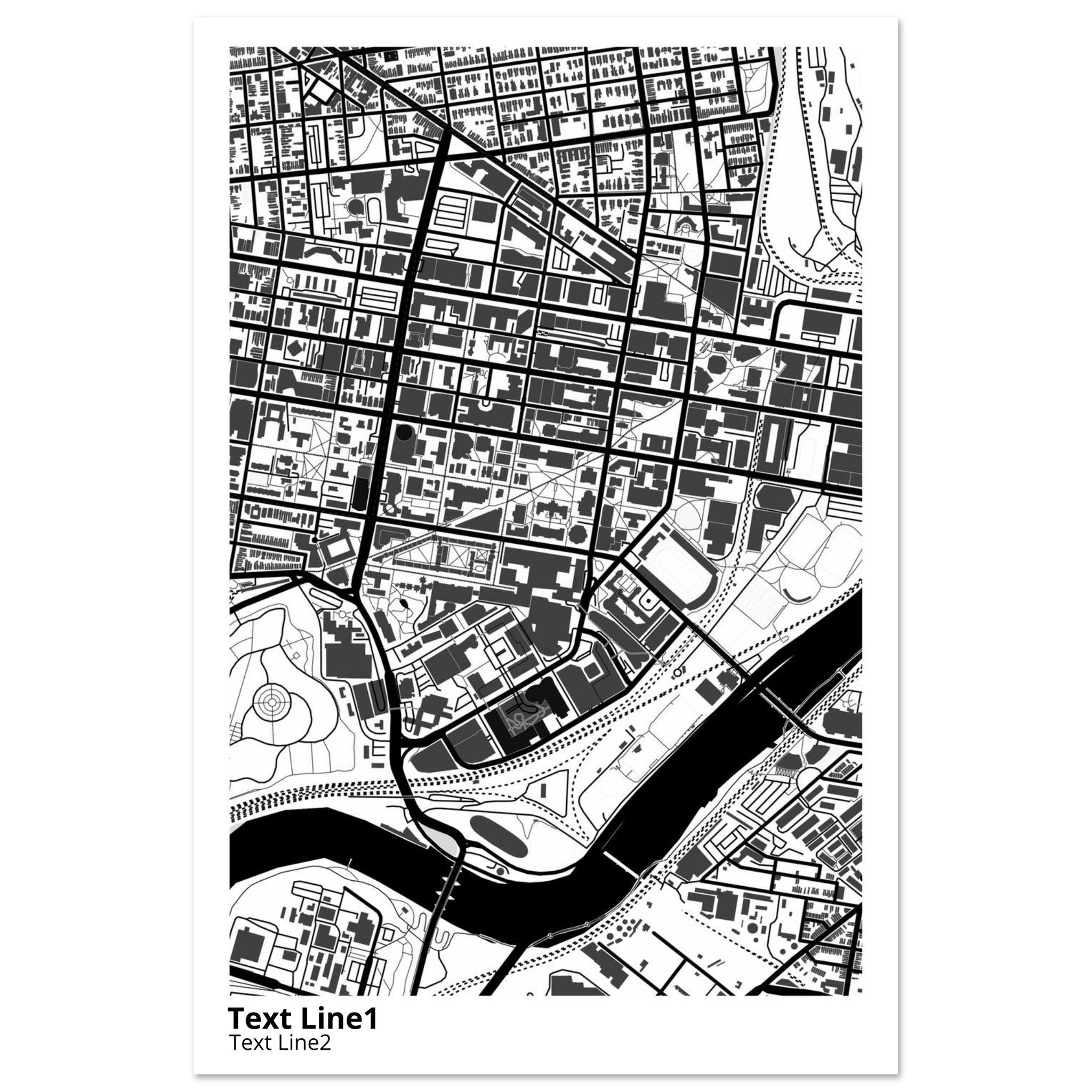 University of Pennsylvania Campus Map Poster | Graduation Gift - Ink And Atlas