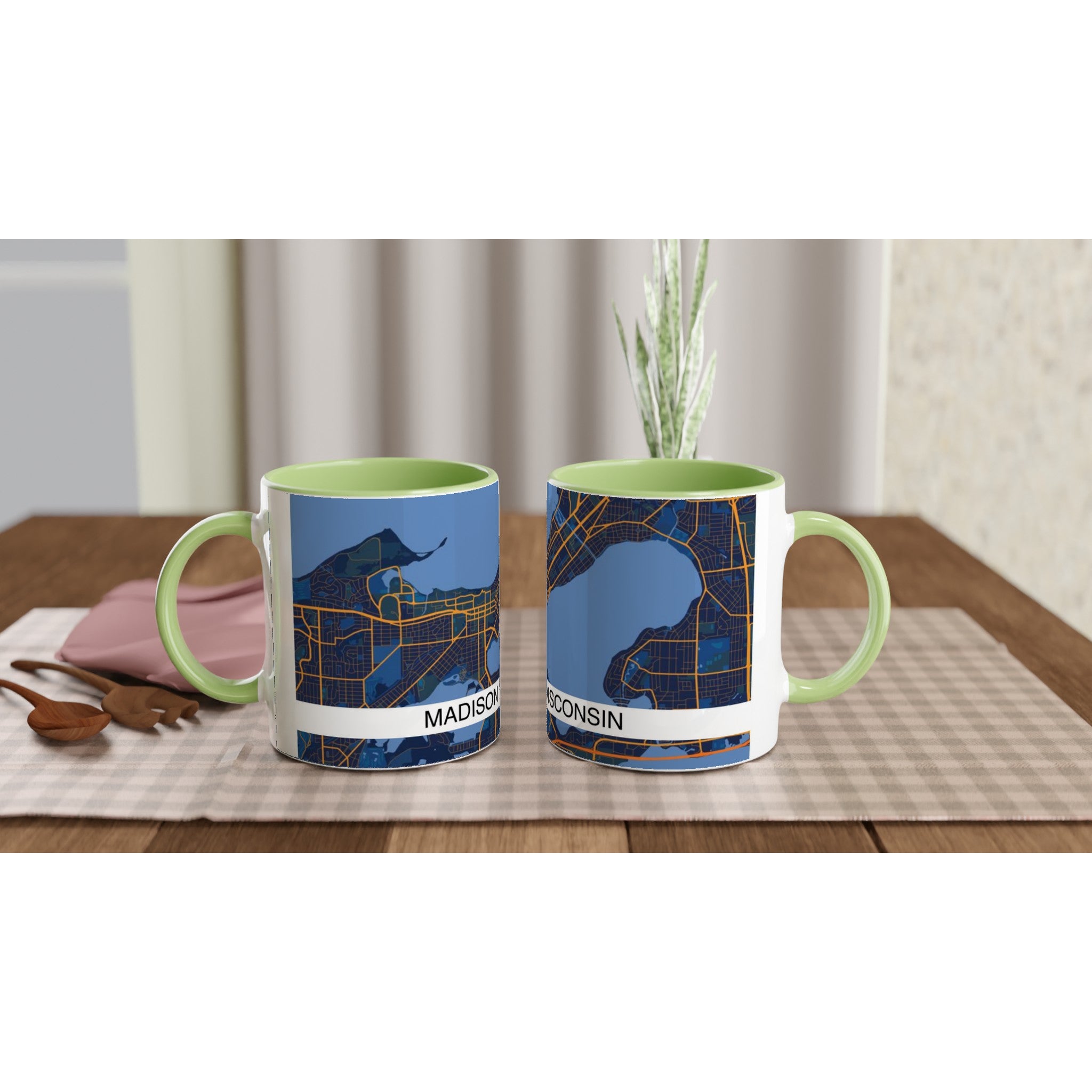 Madison Modern City Map Mug (11oz) - Ink And Atlas
