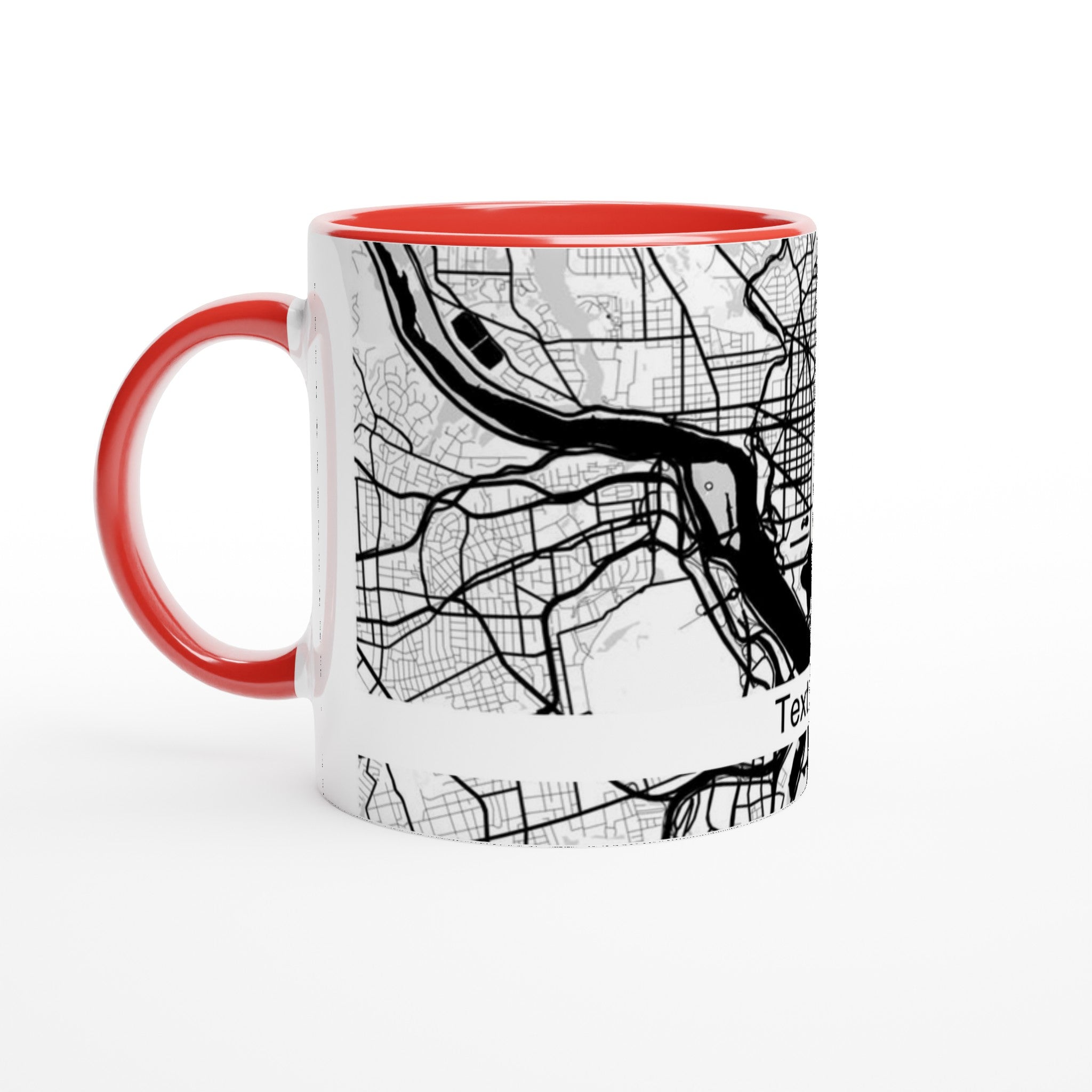 Custom Modern City Map Mug (11oz) - Ink And Atlas