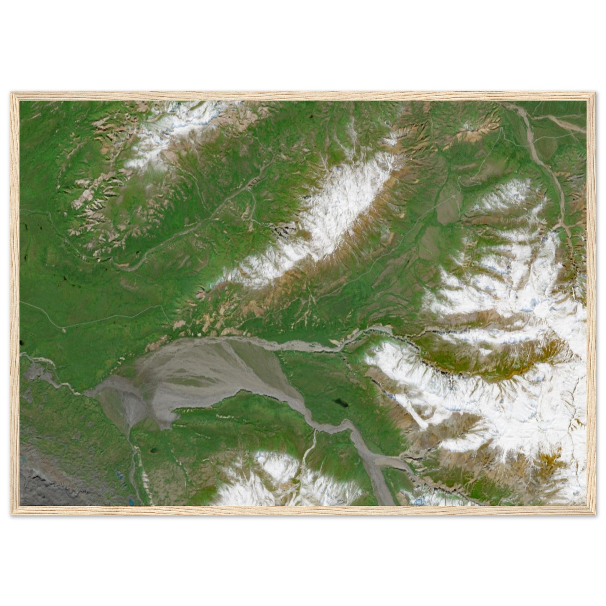 Denali National Park Natural Earth Print - Ink And Atlas