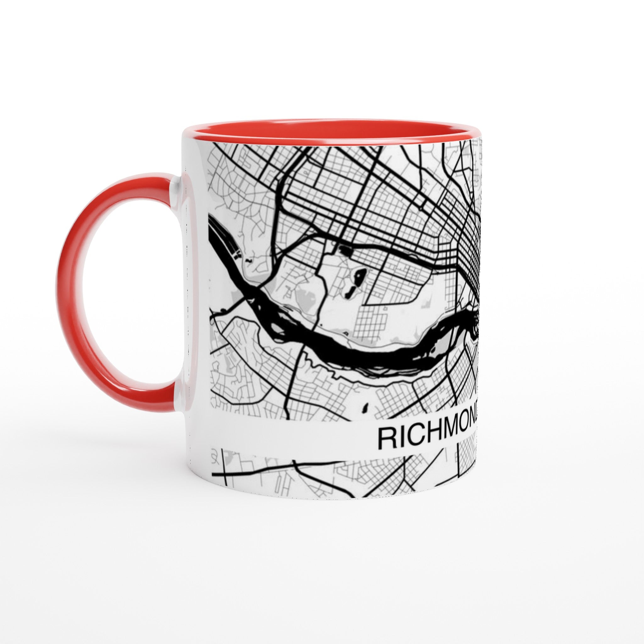 Richmond Virginia Modern City Map Mug (11oz) - Ink And Atlas