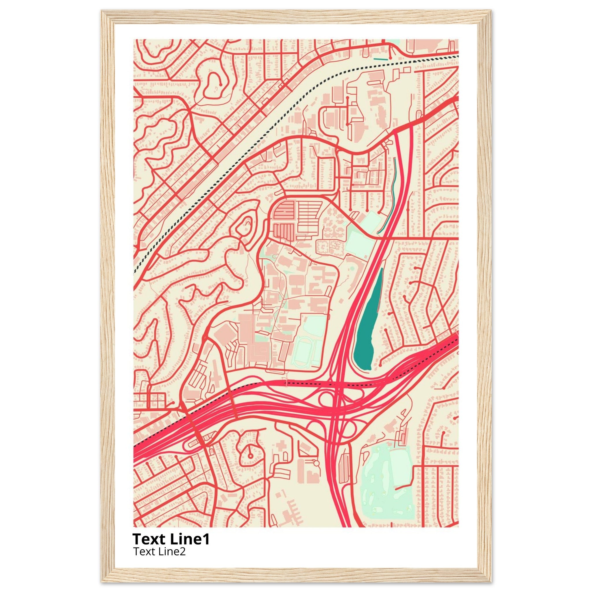 california state university los angeles campus map poster