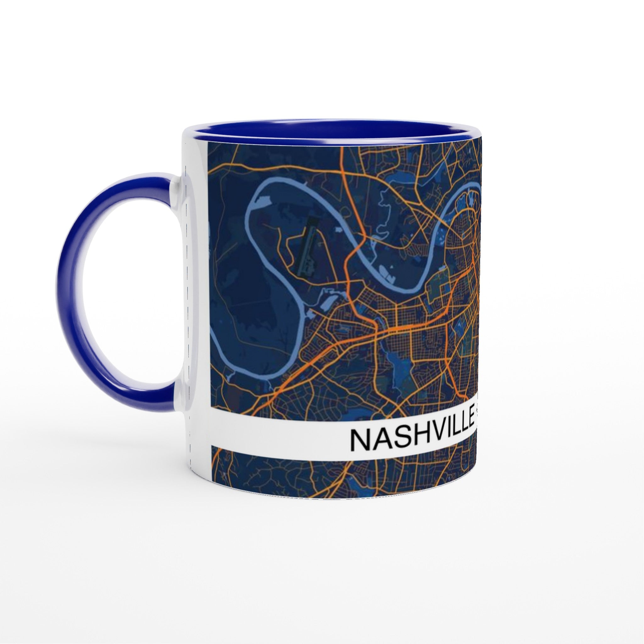 Nashville Modern City Map Mug (11oz) - Ink And Atlas