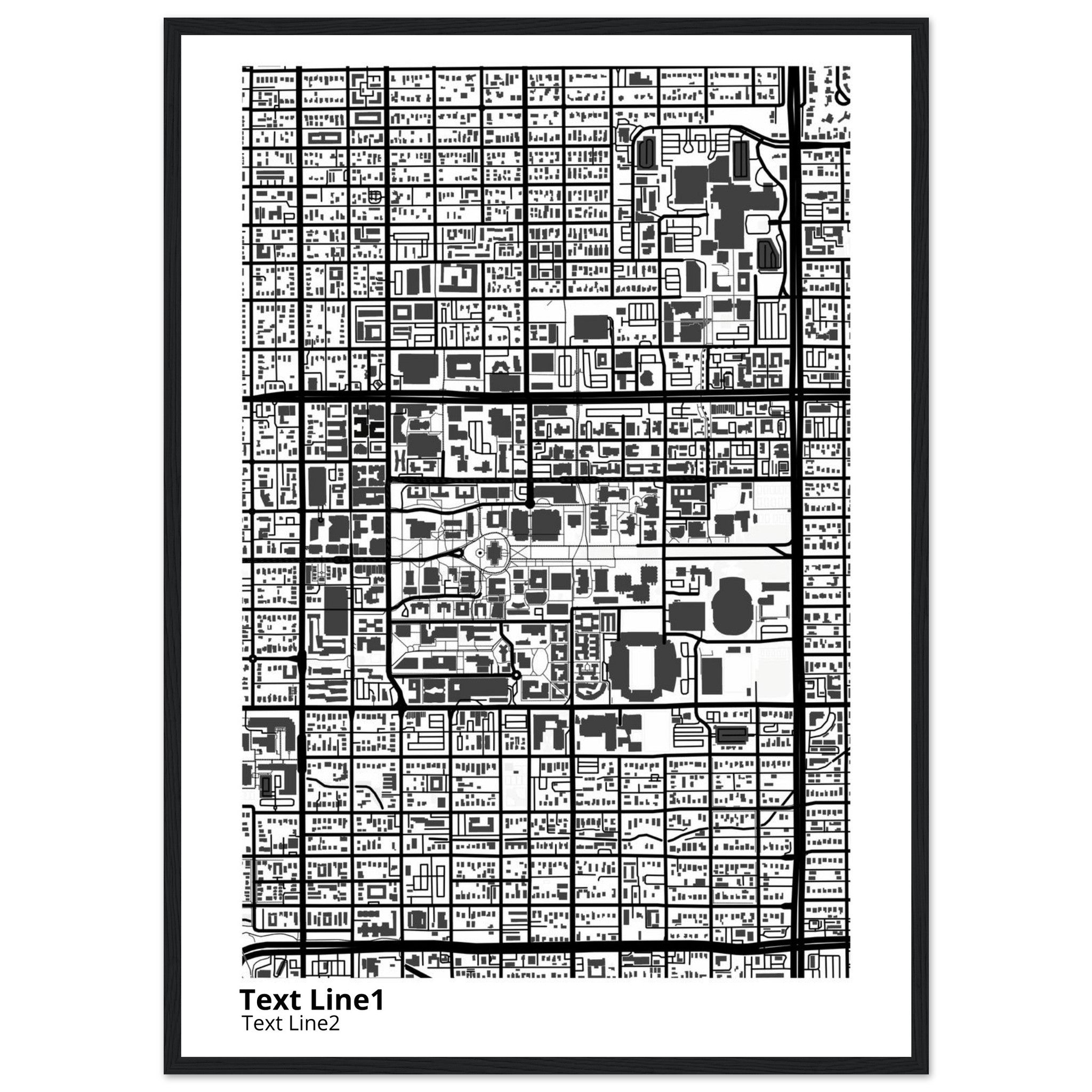 university of arizona campus map poster