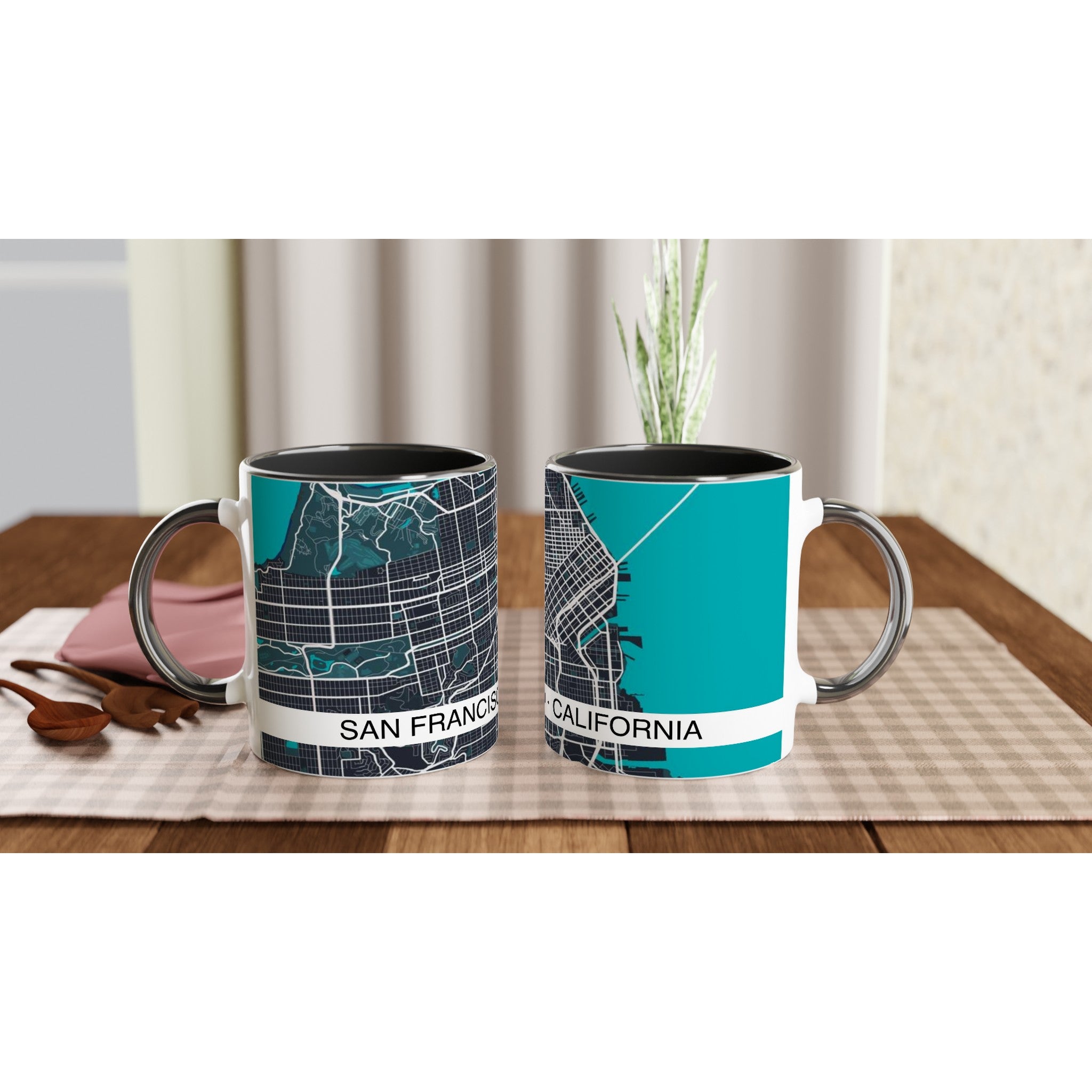 San Francisco Modern City Map Mug (11oz) - Ink And Atlas