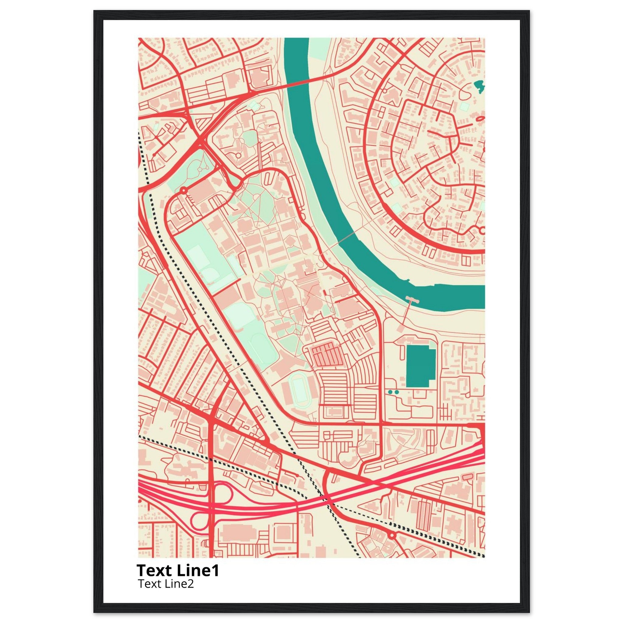 california state university sacramento campus map poster
