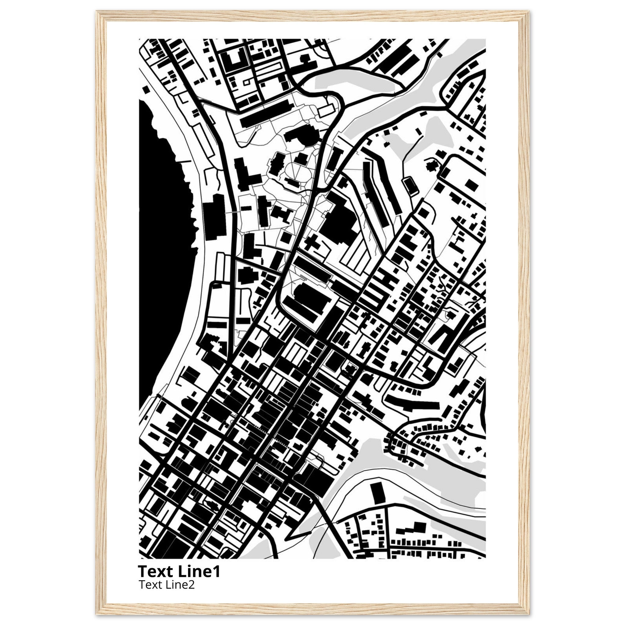 west virginia university campus map poster
