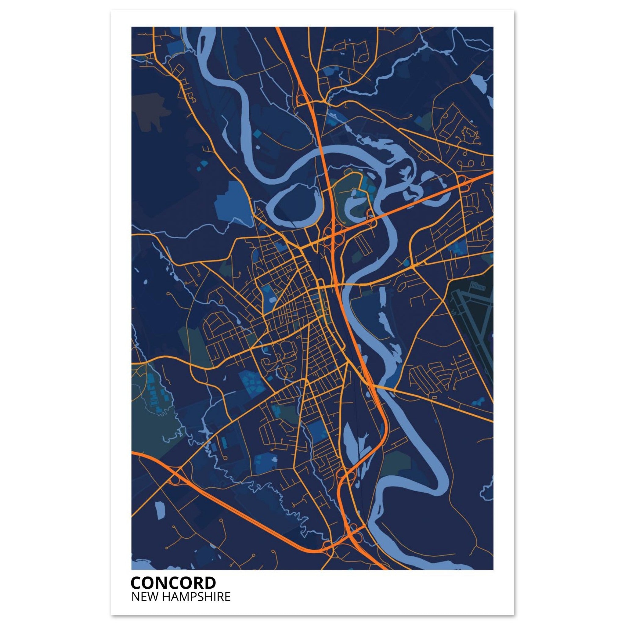 concord modern city map
