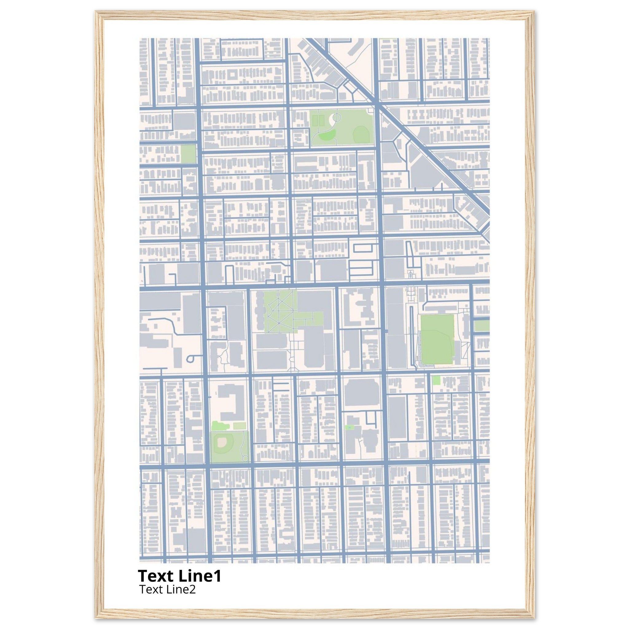 depaul university campus map poster