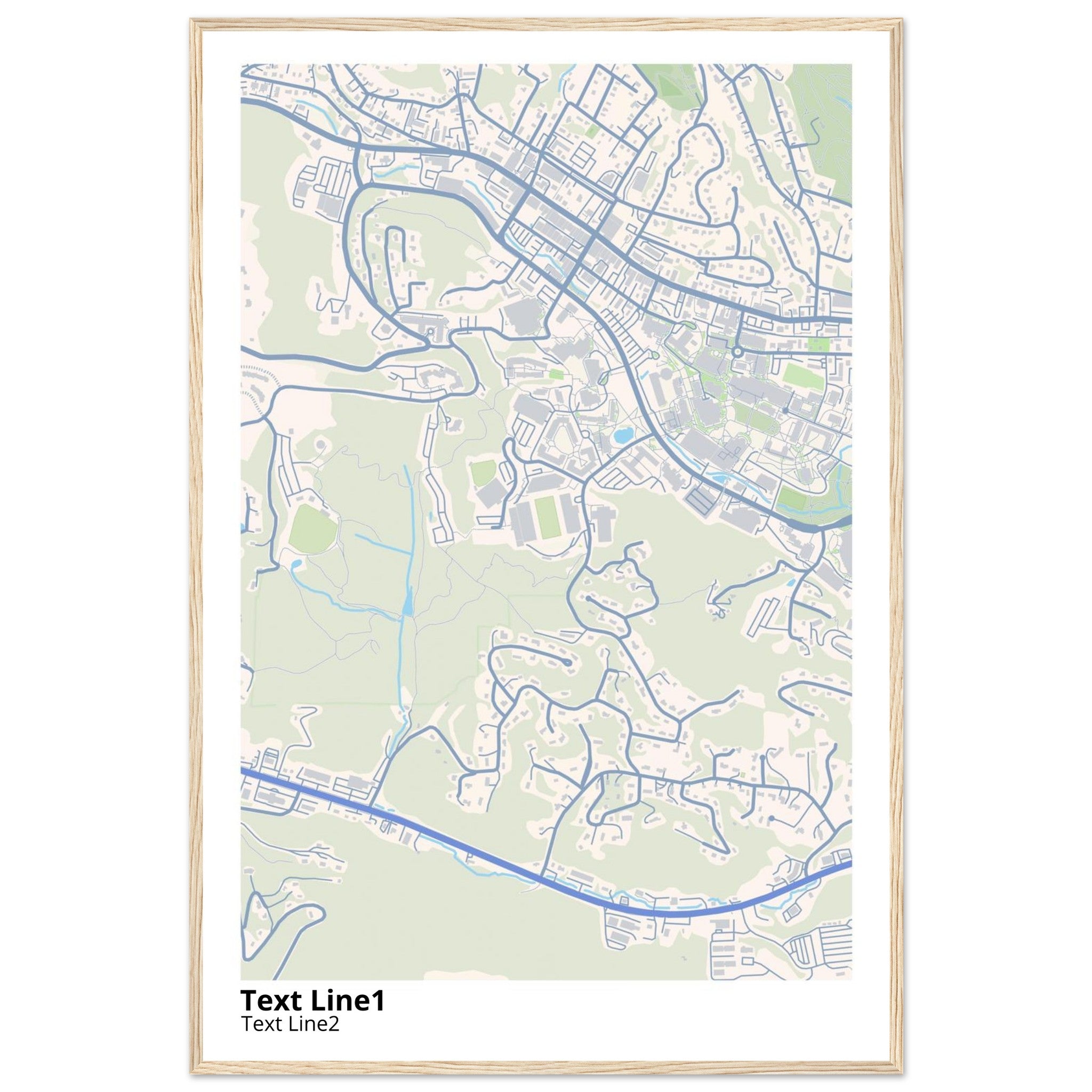 Appalachian State University NC Campus Map Poster | Graduation Gift - Ink And Atlas