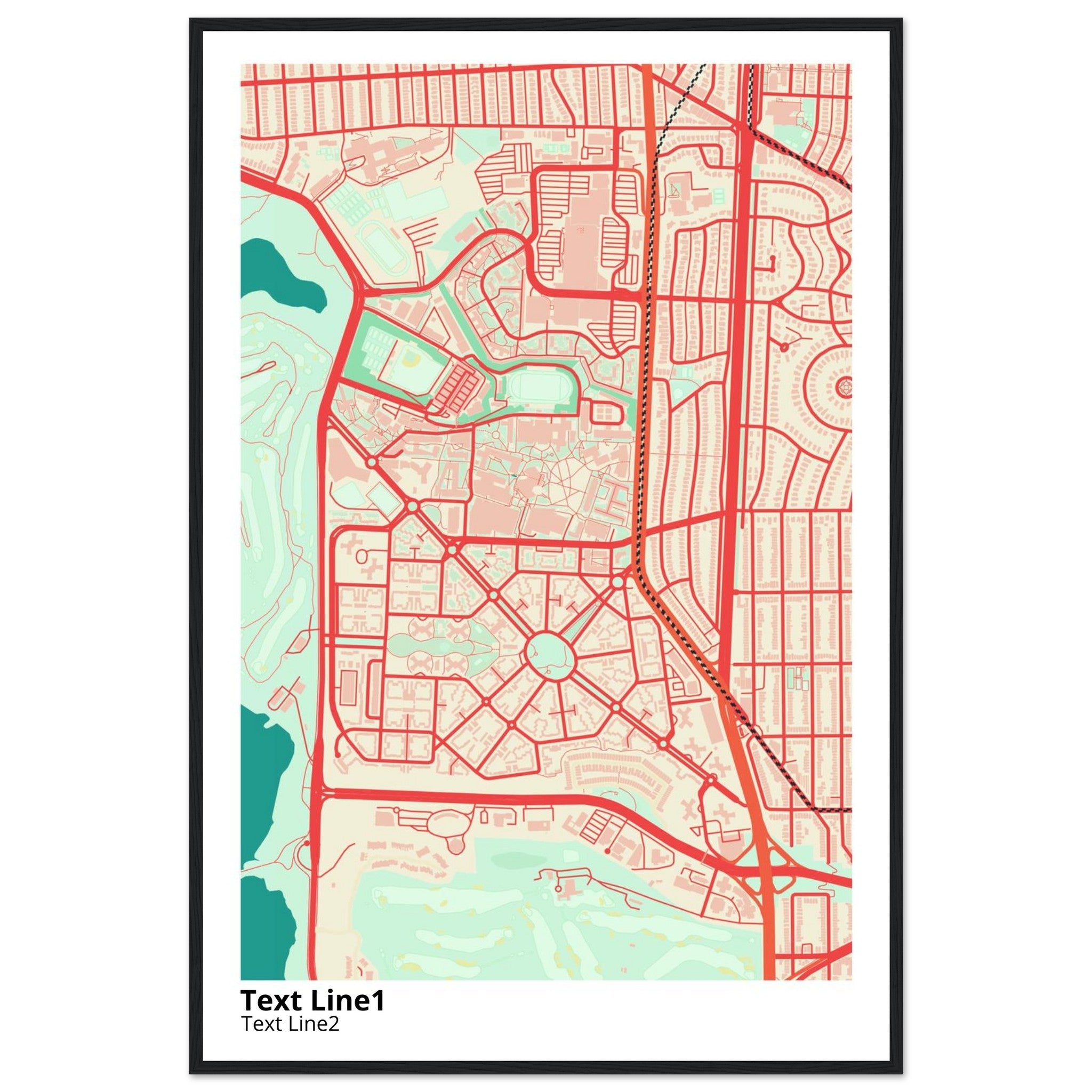 san francisco state university campus map poster