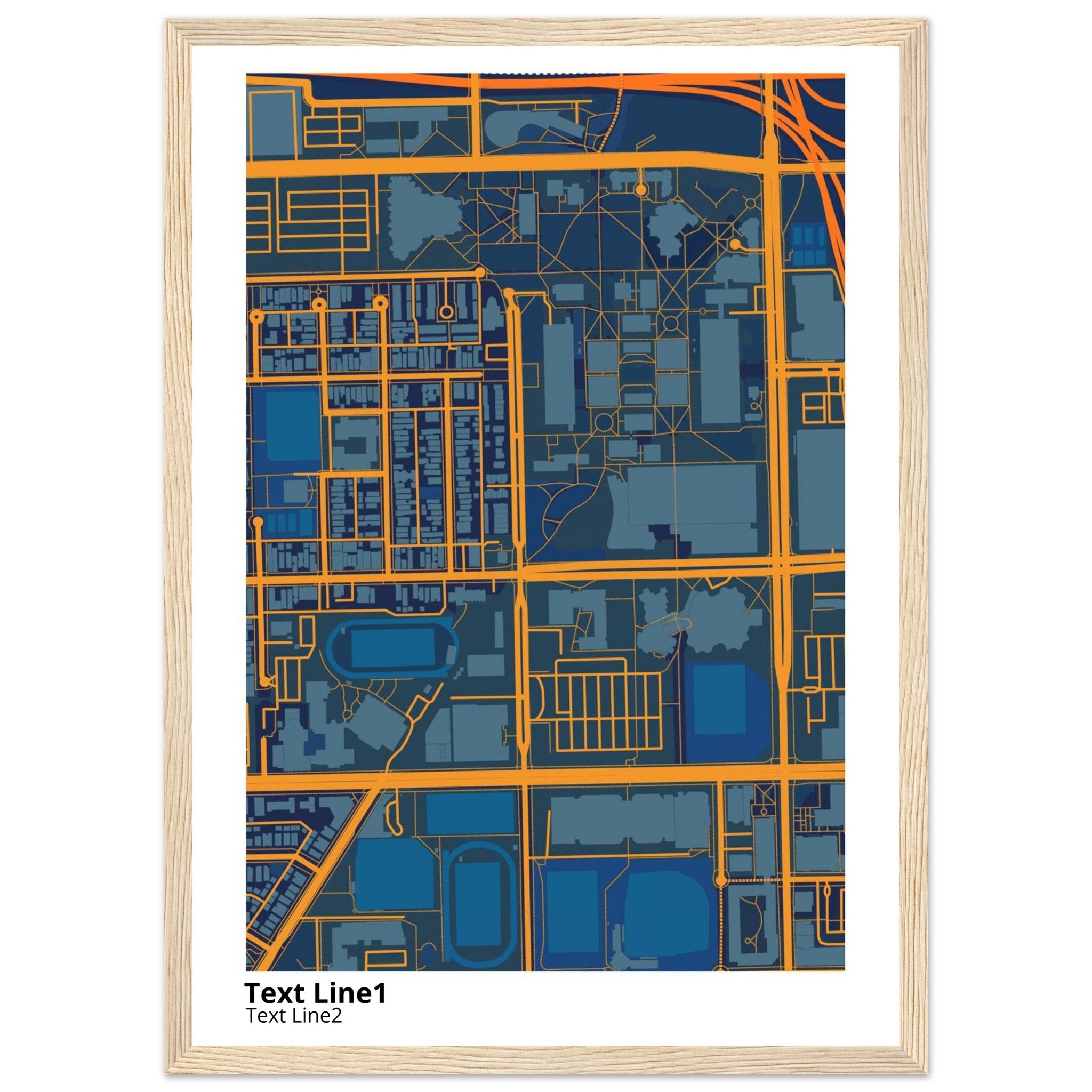 university of illinois chicago campus map poster