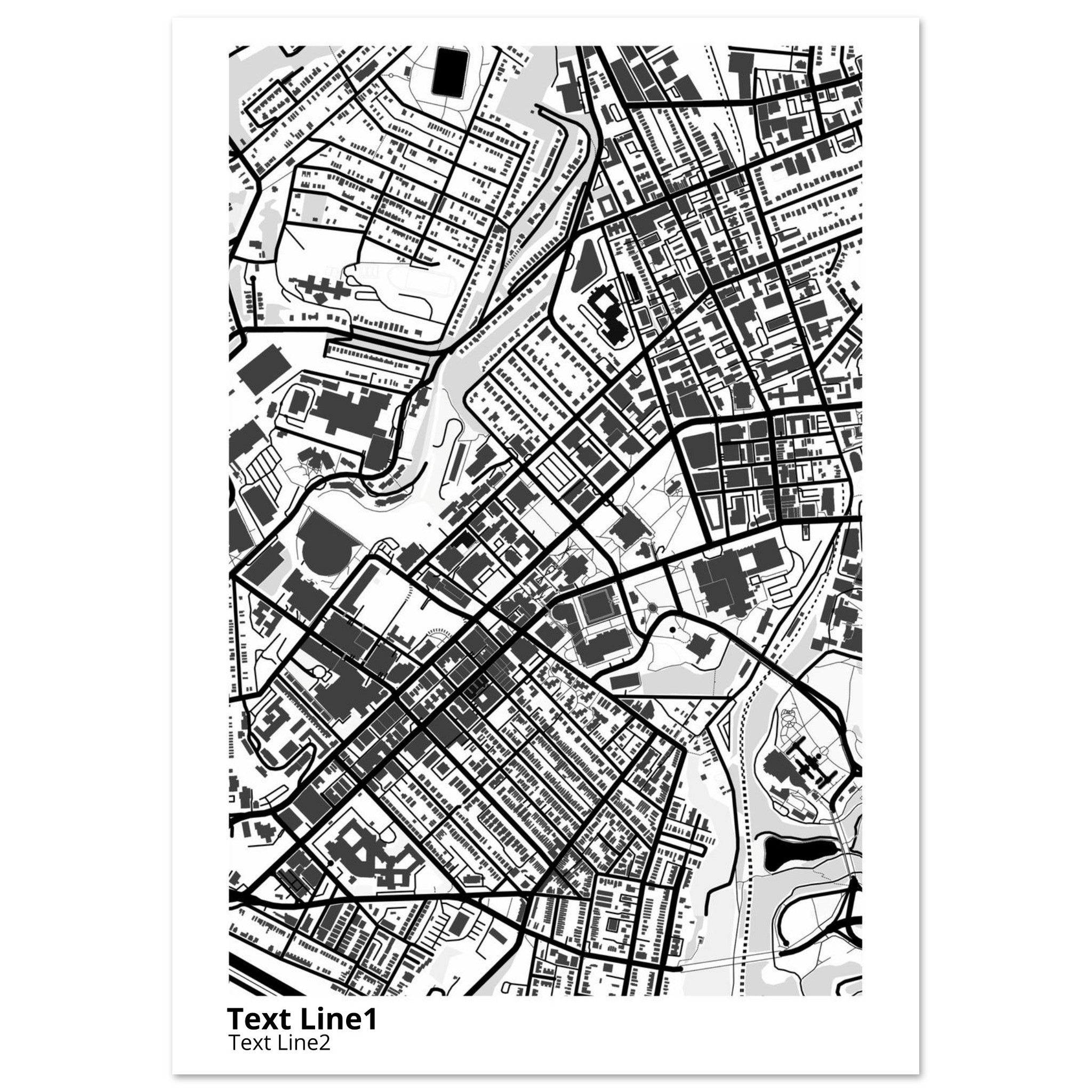 University of Pittsburgh Pennsylvania Campus Map Poster | Alumni Gift - Ink And Atlas