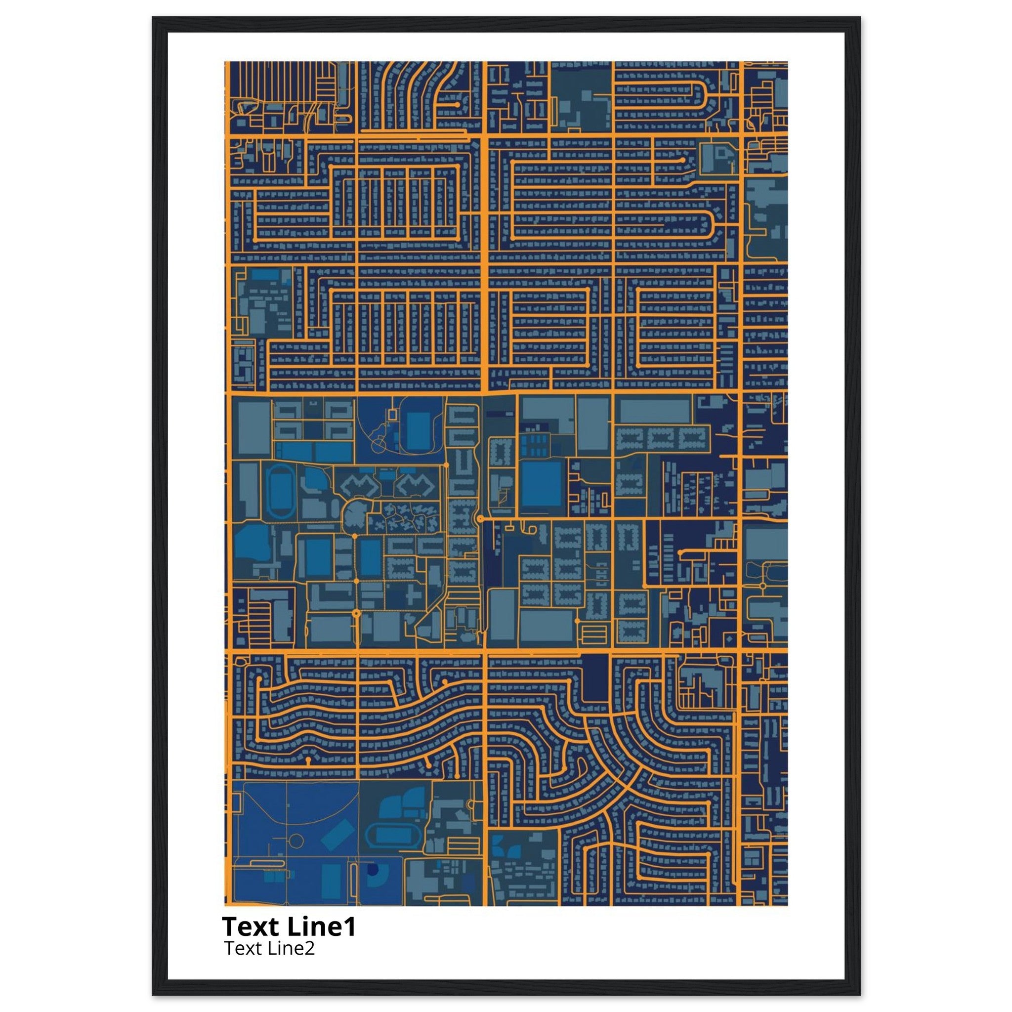 grand canyon university campus map poster
