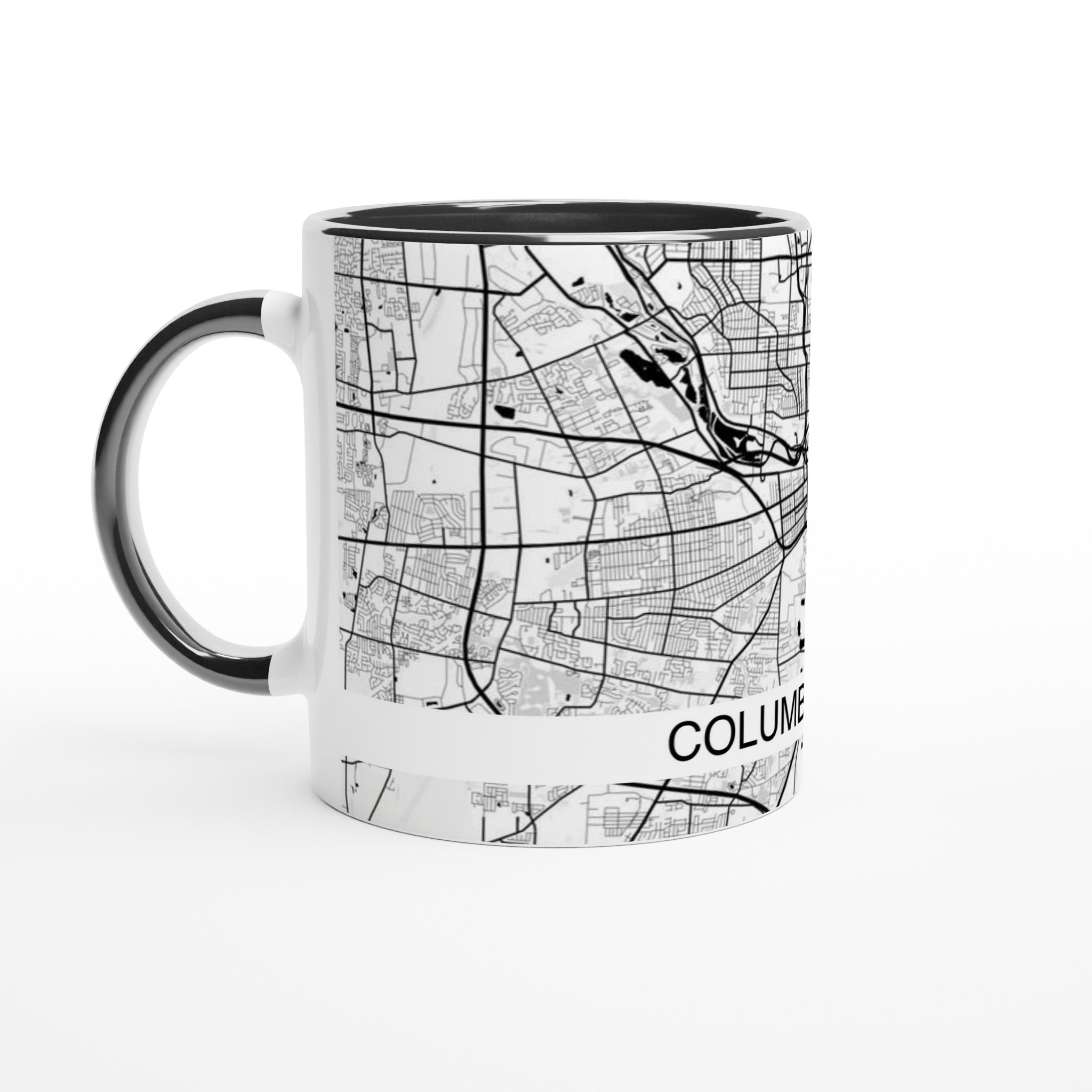Columbus Ohio Modern City Map Mug (11oz) - Ink And Atlas