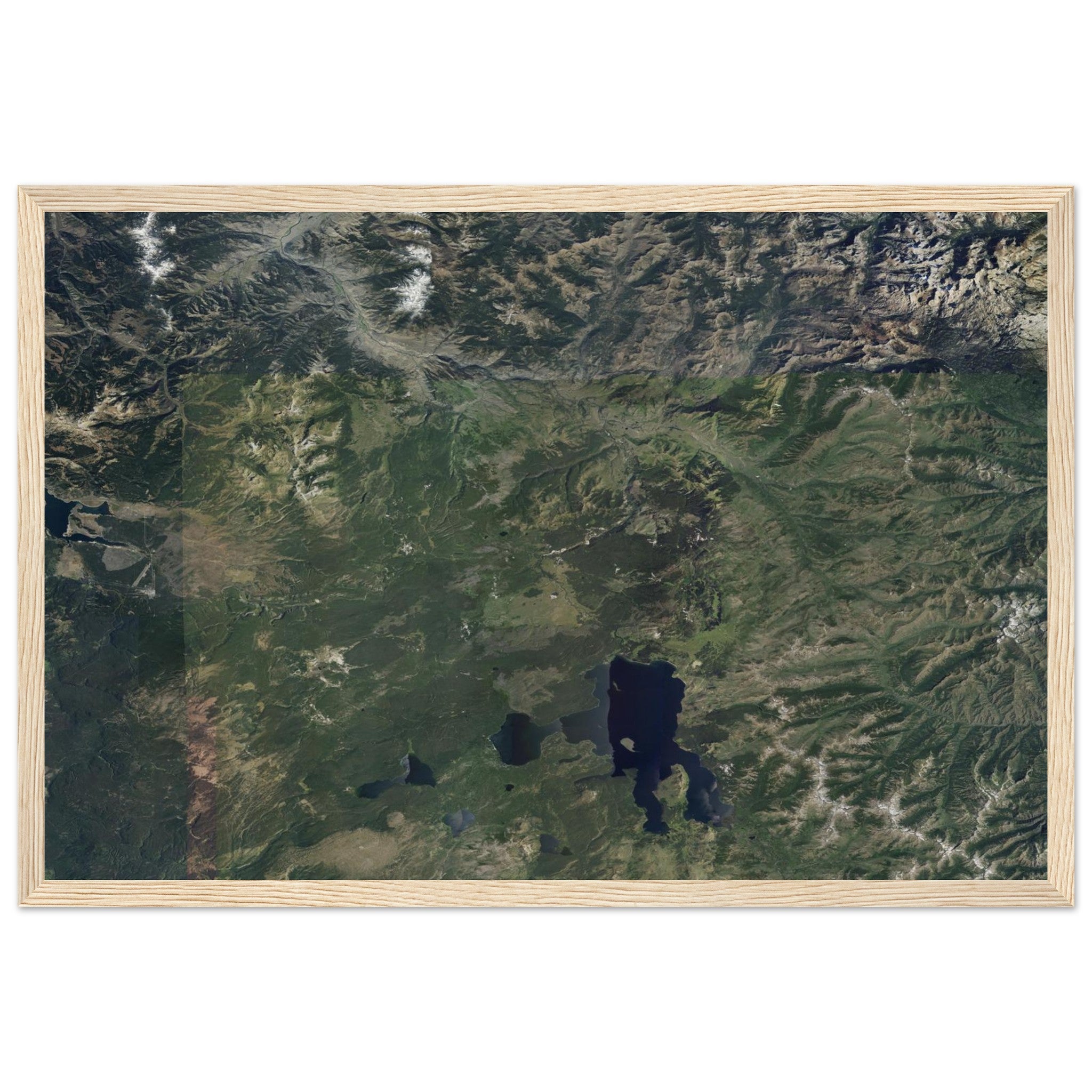Yellowstone National Park Natural Earth Print - Ink And Atlas