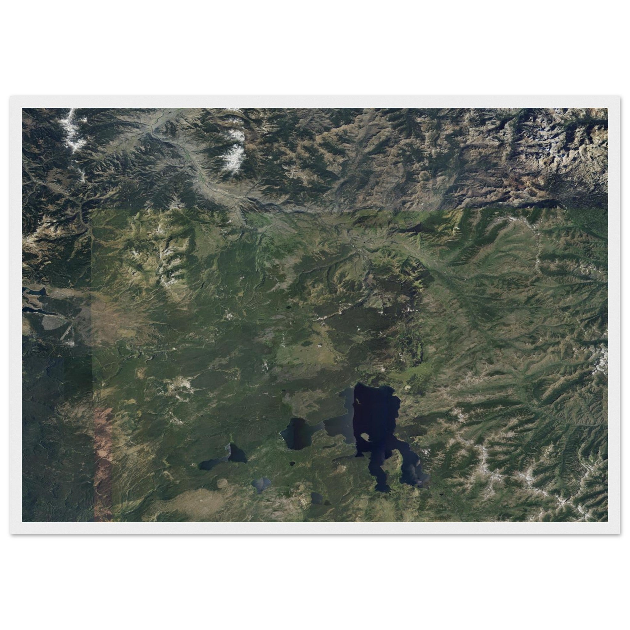 Yellowstone National Park Natural Earth Print - Ink And Atlas