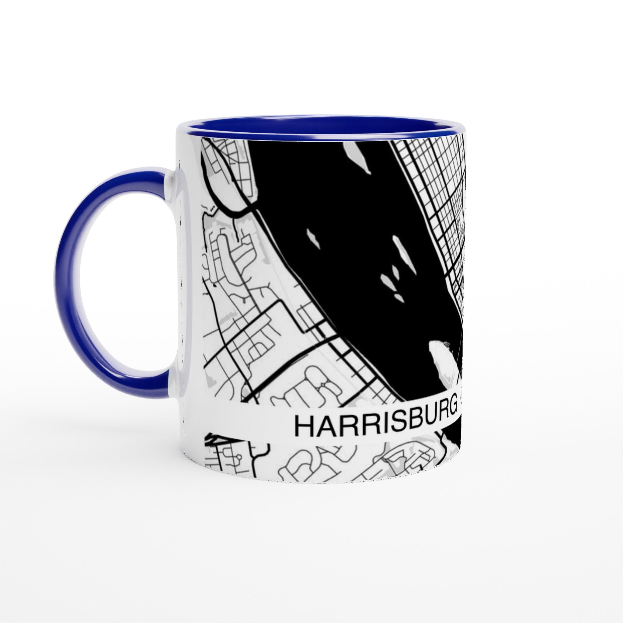 harrisburg modern city map mug 11oz