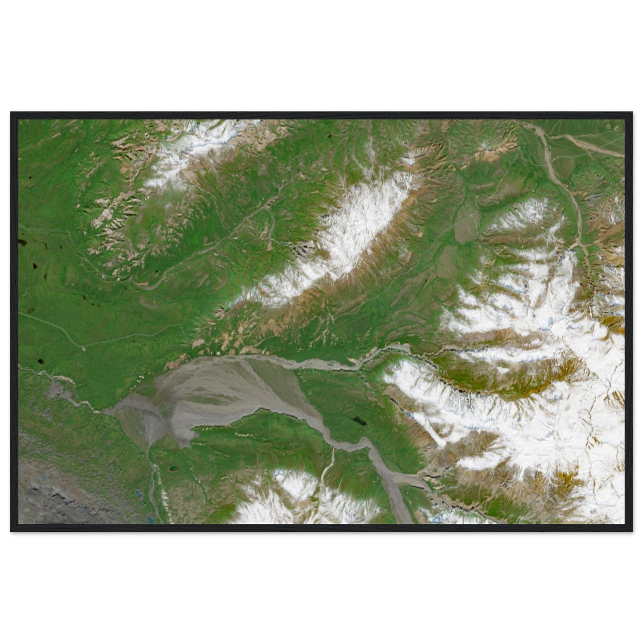 Denali National Park Natural Earth Print - Ink And Atlas