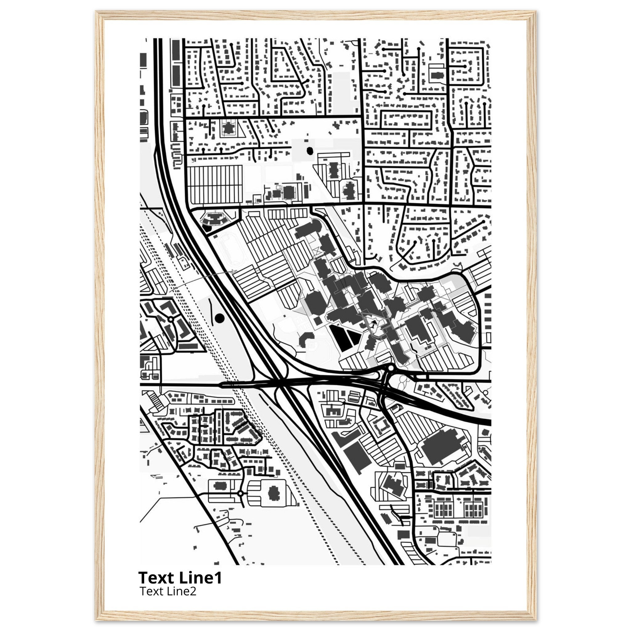 Utah Valley University Campus Map Poster | Graduation Gift - Ink And Atlas