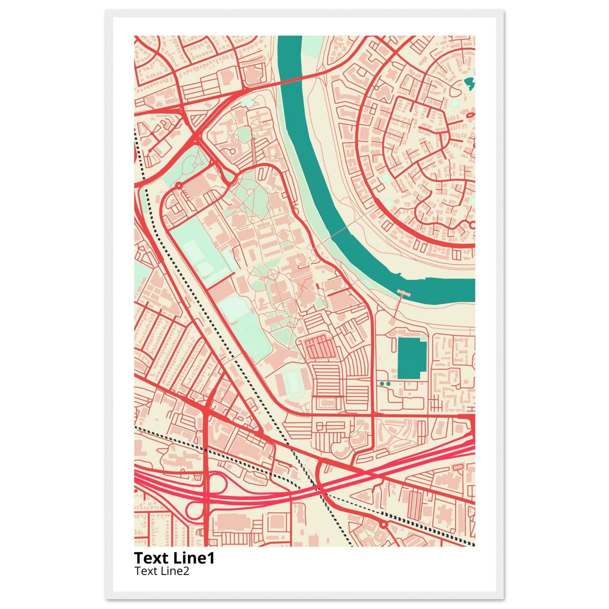 california state university sacramento campus map poster