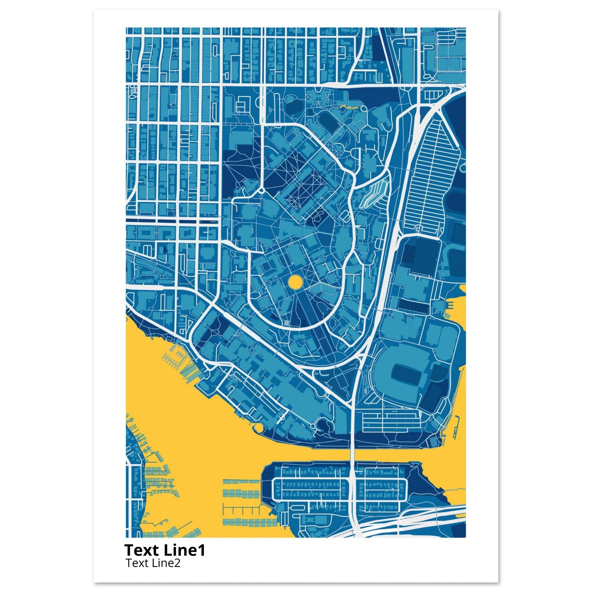 University of Washington (Seattle) Campus Map Poster | Graduation Gift - Ink And Atlas