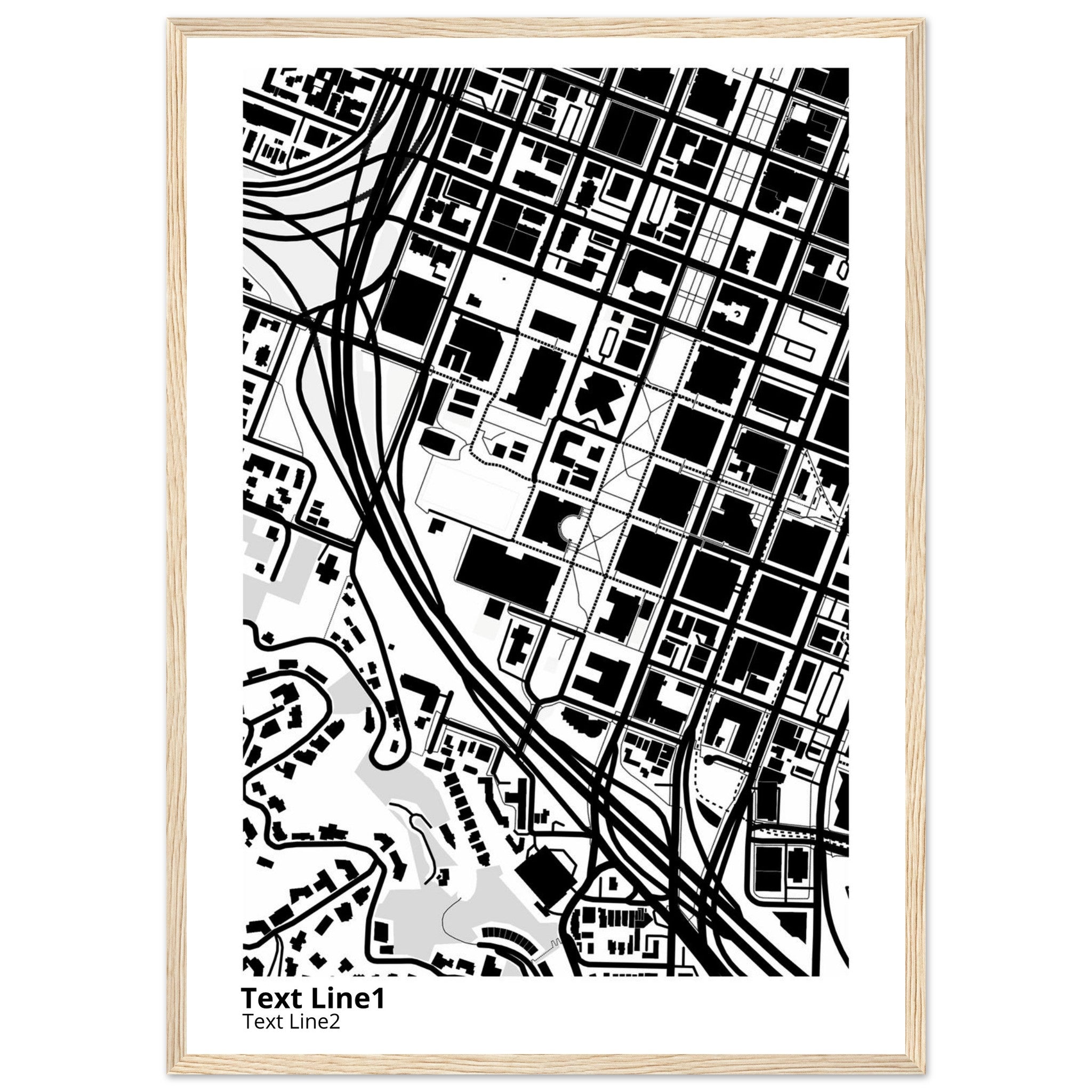 Portland State University Campus Map Poster | Graduation Gift - Ink And Atlas