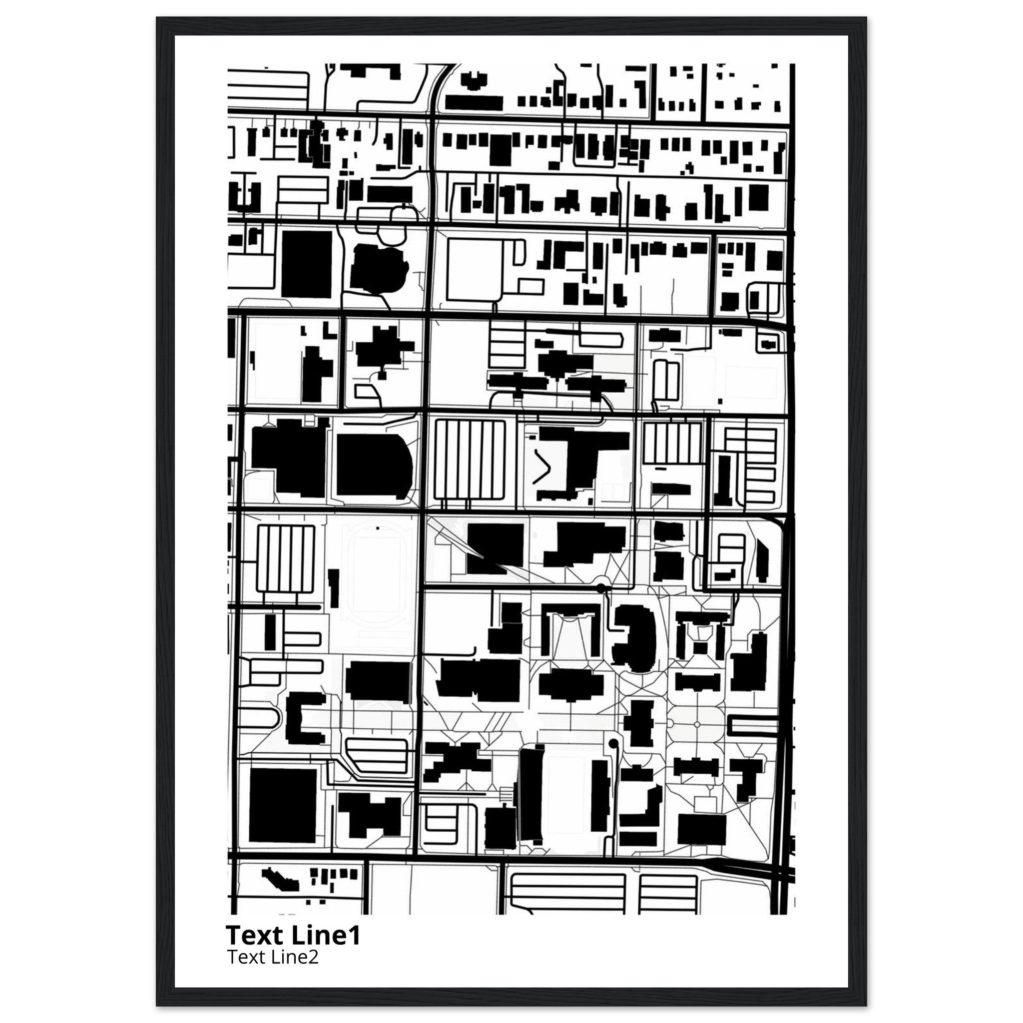 missouri state university springfield campus map poster